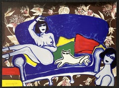 Complicite 1980 Signierte Lithographie mit Siebdruck