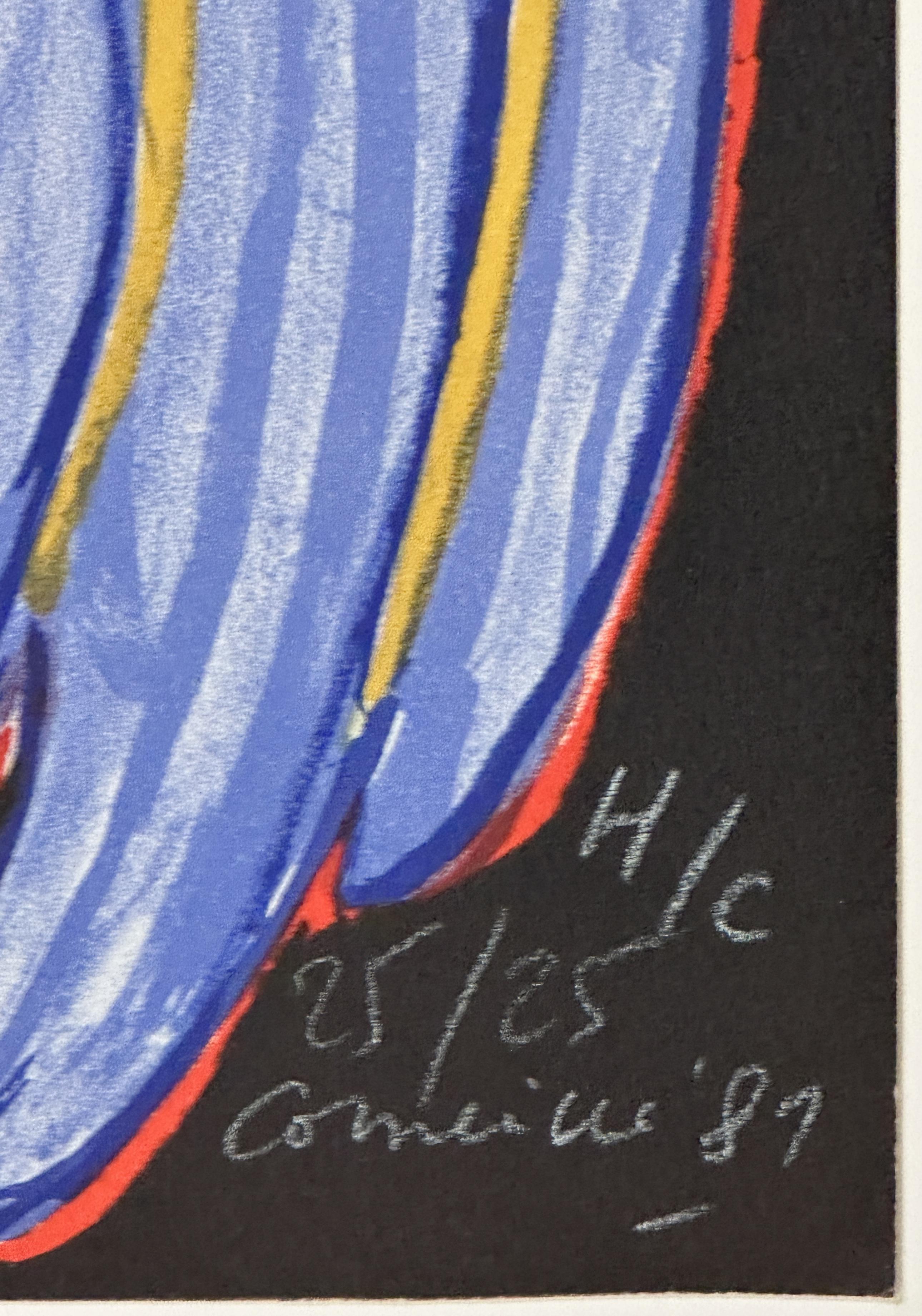 L' arbre extatique, 1981 Signed Lithograph Artist Proof - Brown Nude Print by Guillaume Cornelis van Beverloo (Corneille)