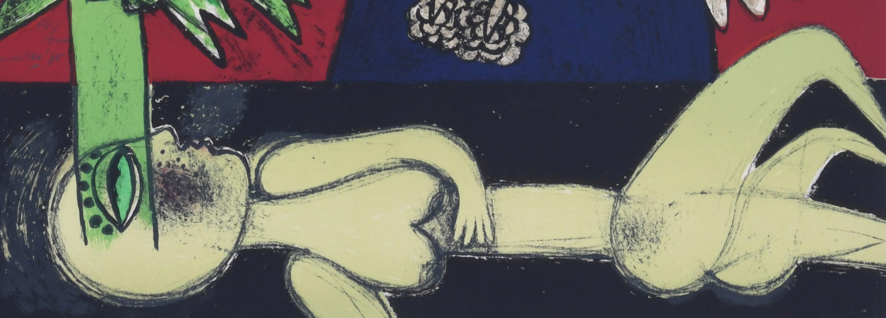Un rêve vert - Print by Guillaume Cornelis van Beverloo (Corneille)
