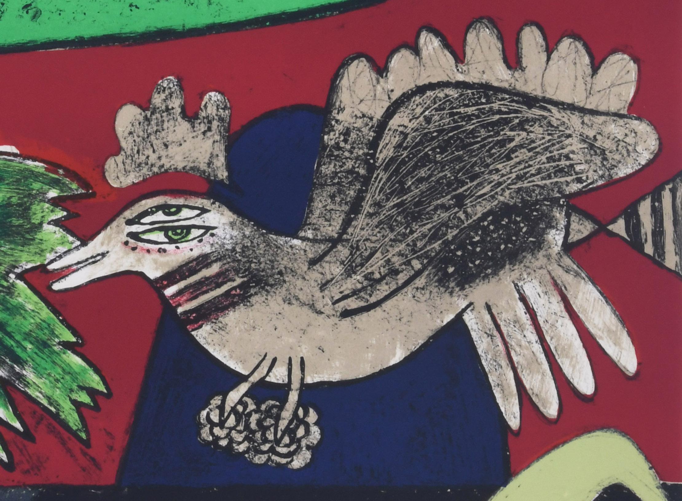 Un rêve vert - Contemporary Print by Guillaume Cornelis van Beverloo (Corneille)