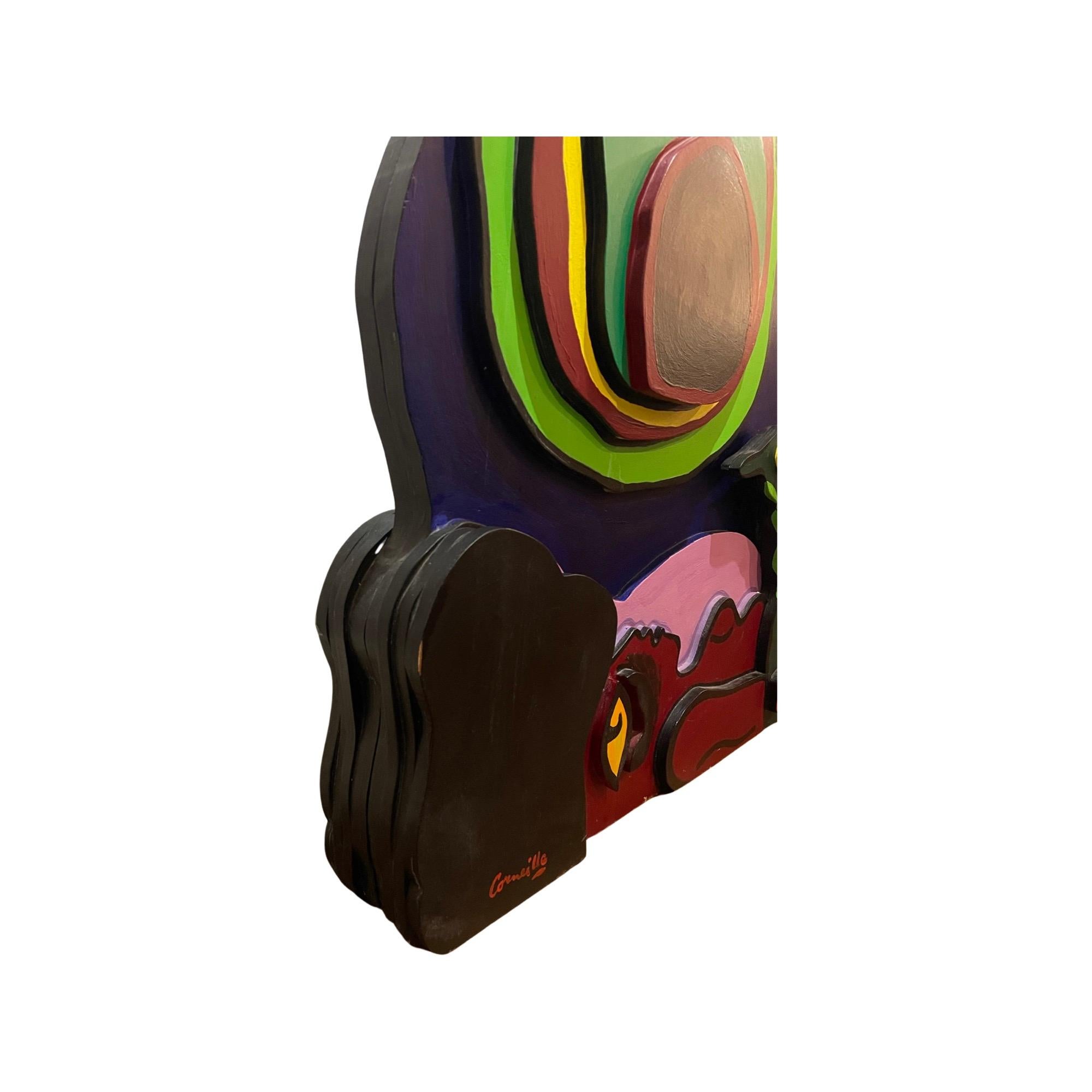 COBRA Post War Expressionist 3 Dimensional Two Sided Large Sculpture COLORFUL  For Sale 2