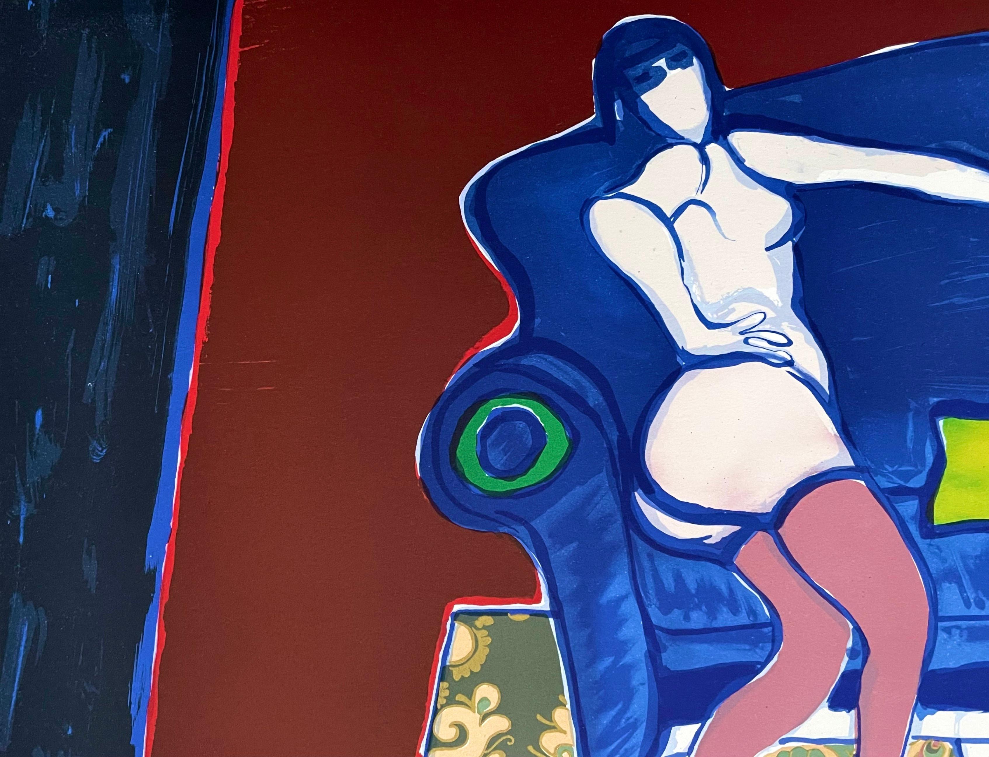 Le Divan Bleu, Guillaume Cornelis van Beverloo, Corneille For Sale 1