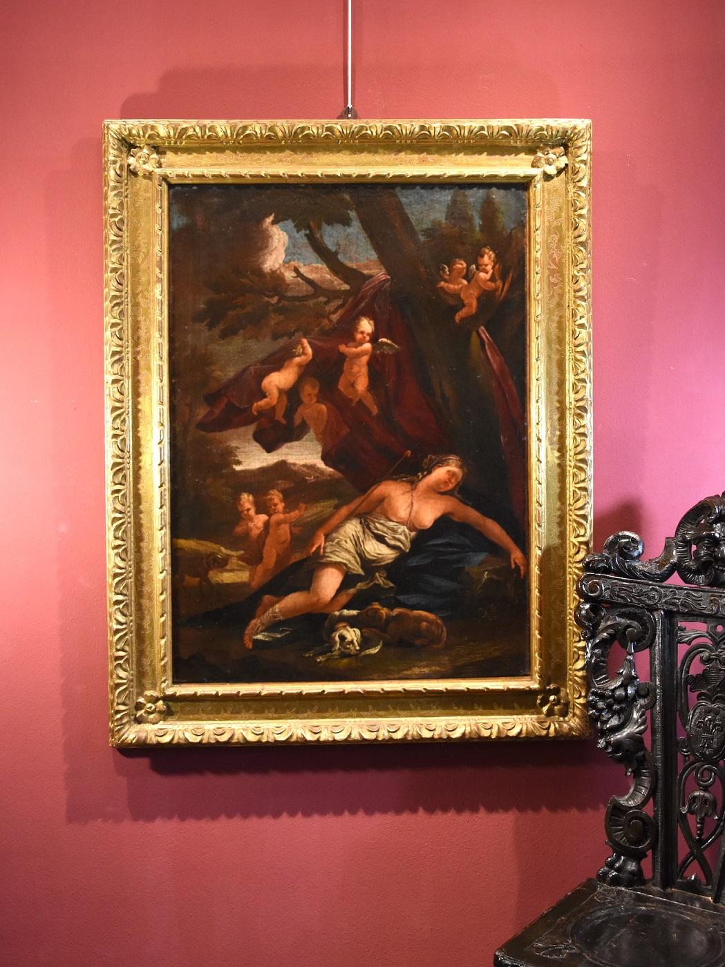 Il riposo di Diana, Guillaume Courtois detto il Borgognone (1626 - 1679) in vendita 9