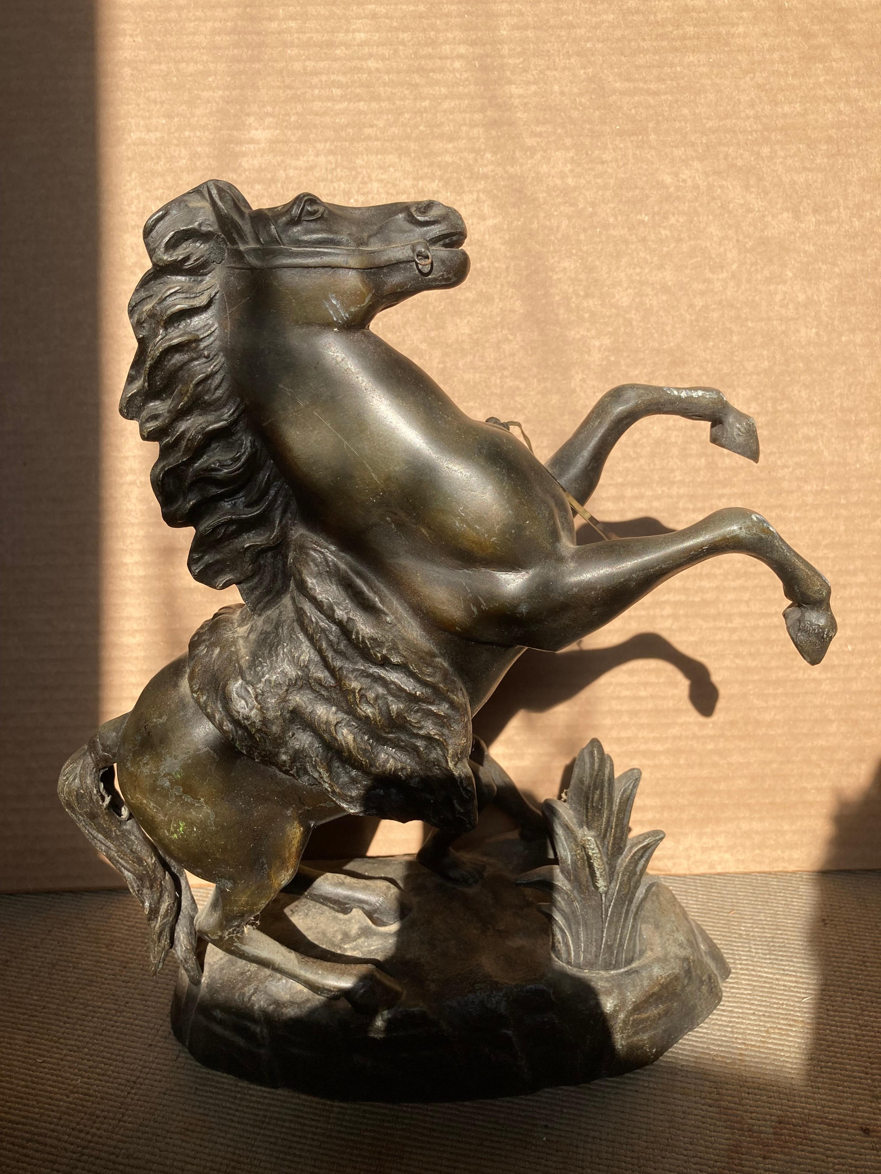 Marly Horse - Romantic Sculpture by Guillaume Coustou