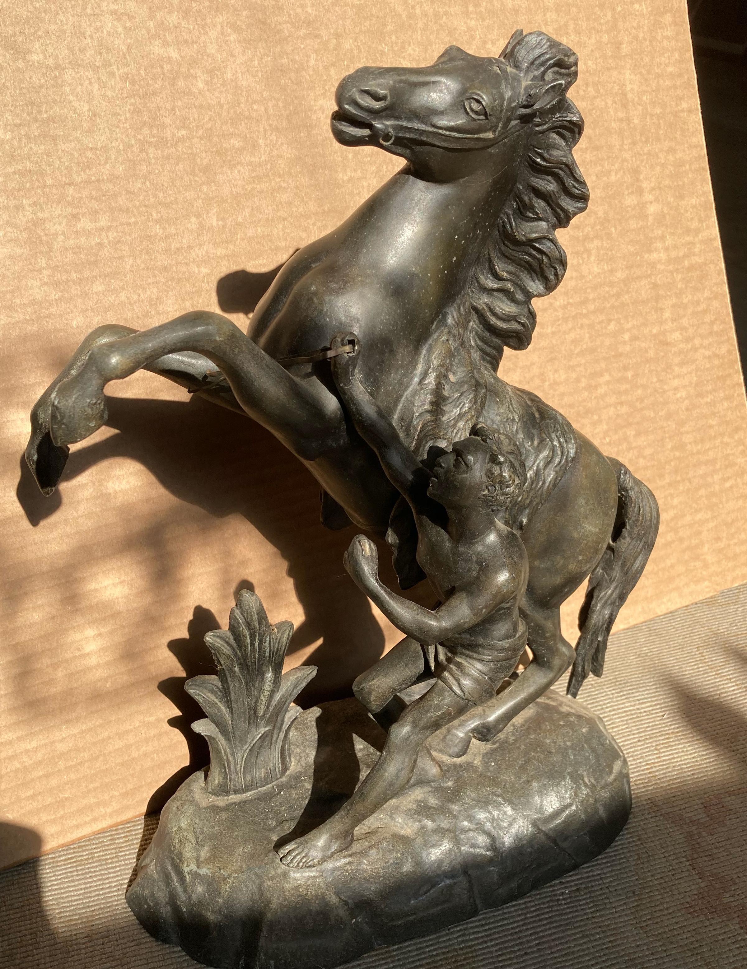 Guillaume Coustou Figurative Sculpture - Marly Horse