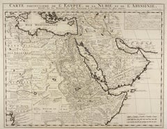 Carte de l'Égypte, de la Nubia et d'une partie de l'Anatolie 