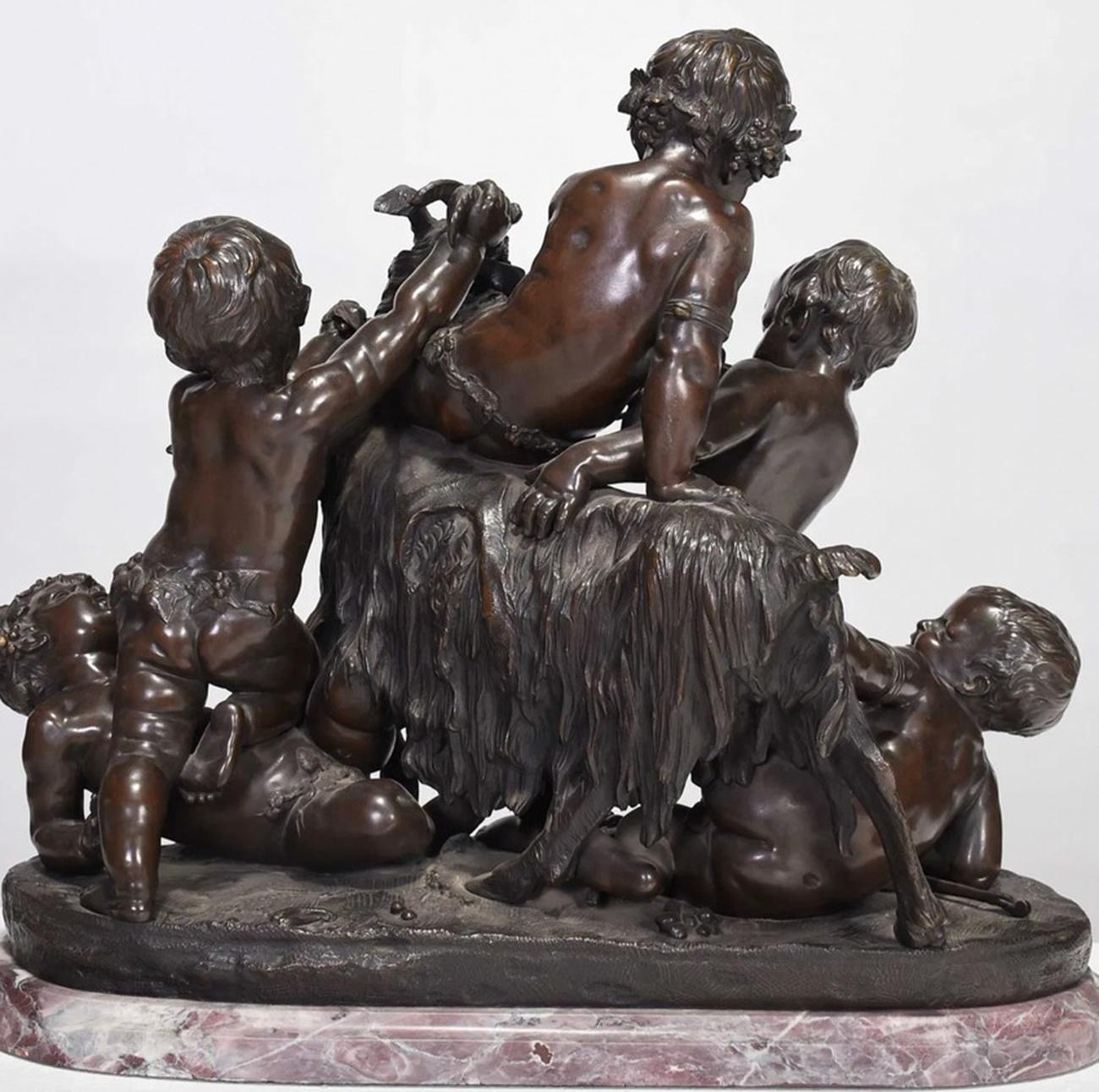 Guillaume Denière A  Gruppo figurativo autunnale Bronzo in vendita 1