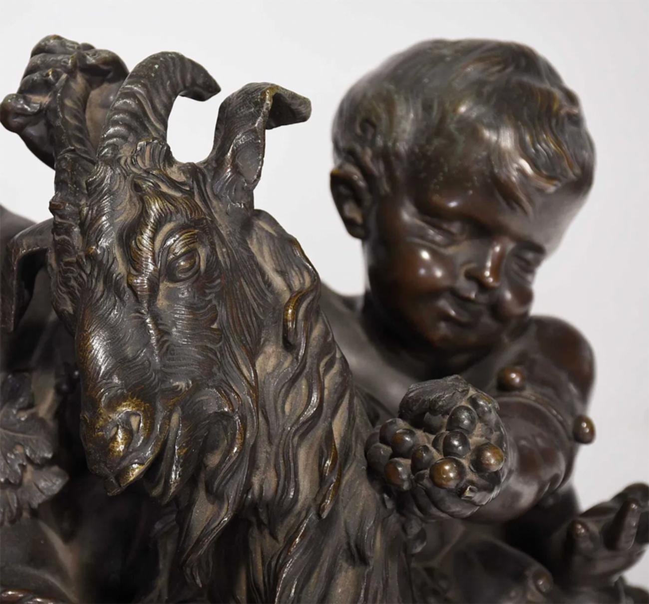 Guillaume Denière A  Gruppo figurativo autunnale Bronzo in vendita 2