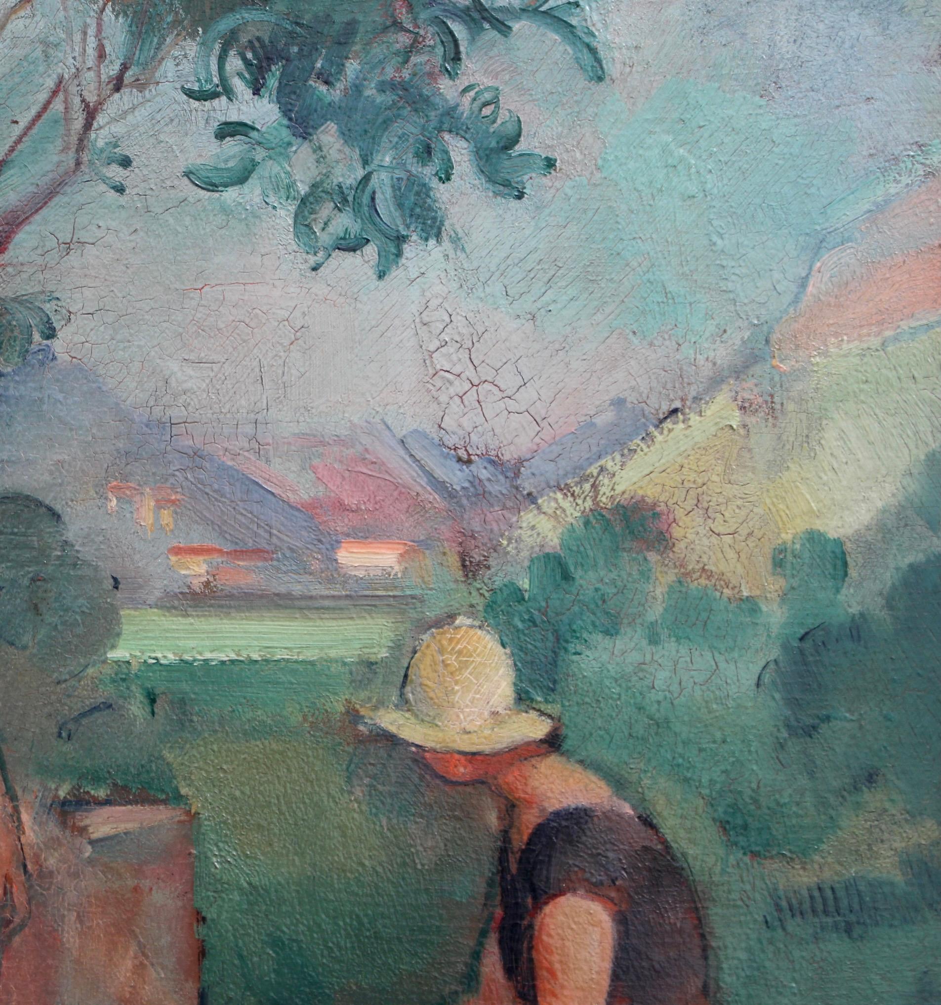 Paisaje con dos bañistas en venta 6