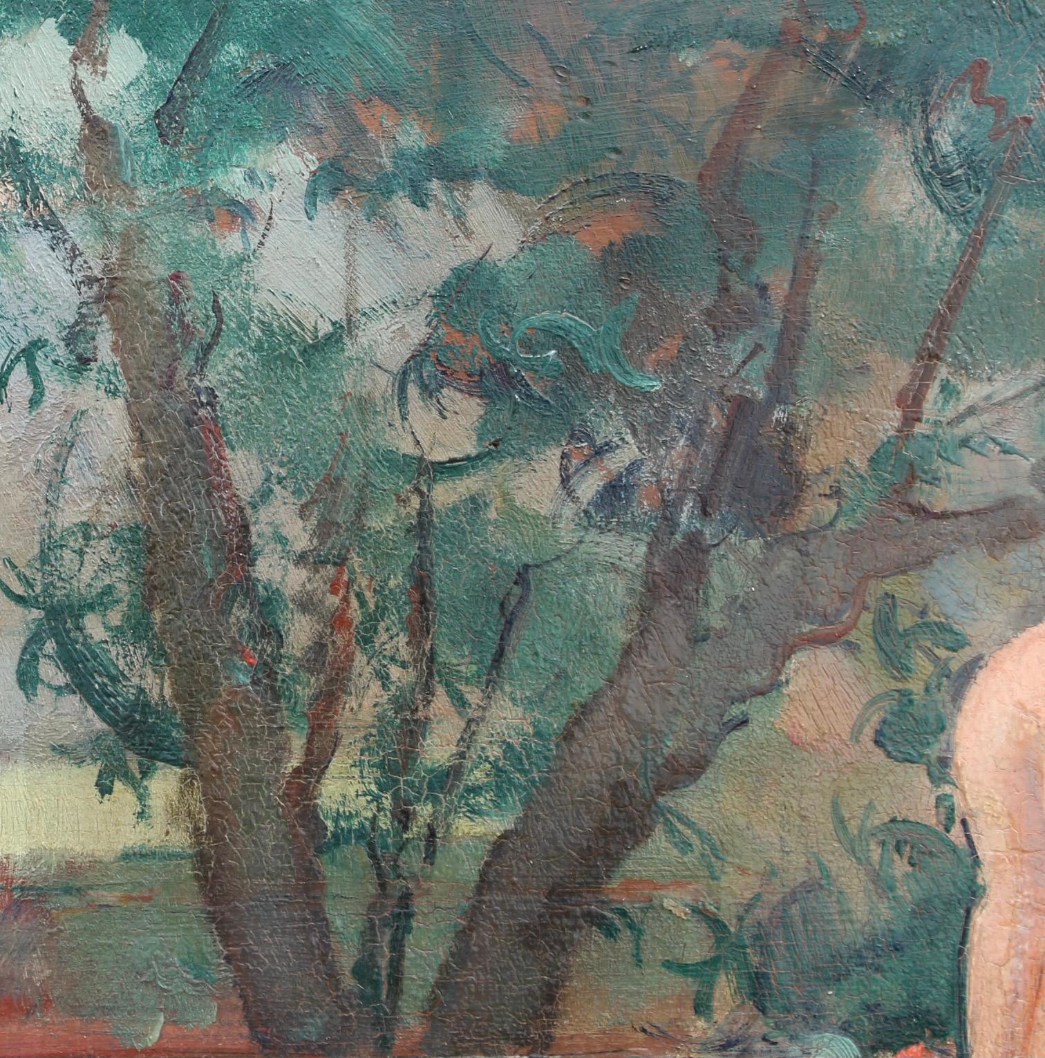 Paisaje con dos bañistas en venta 3