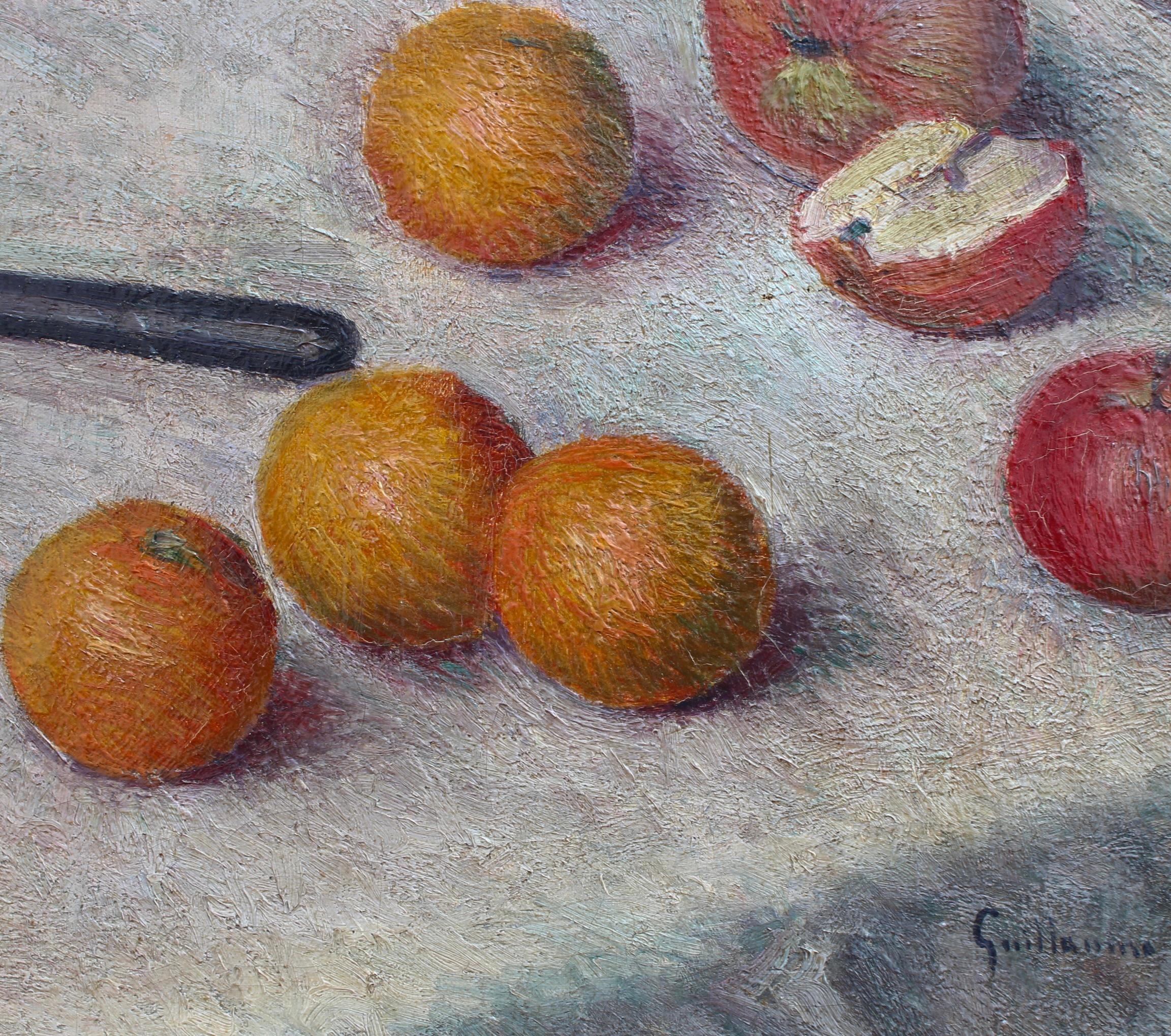 'Oranges and Apples', Oil on Canvas Still Life Painting For Sale 9