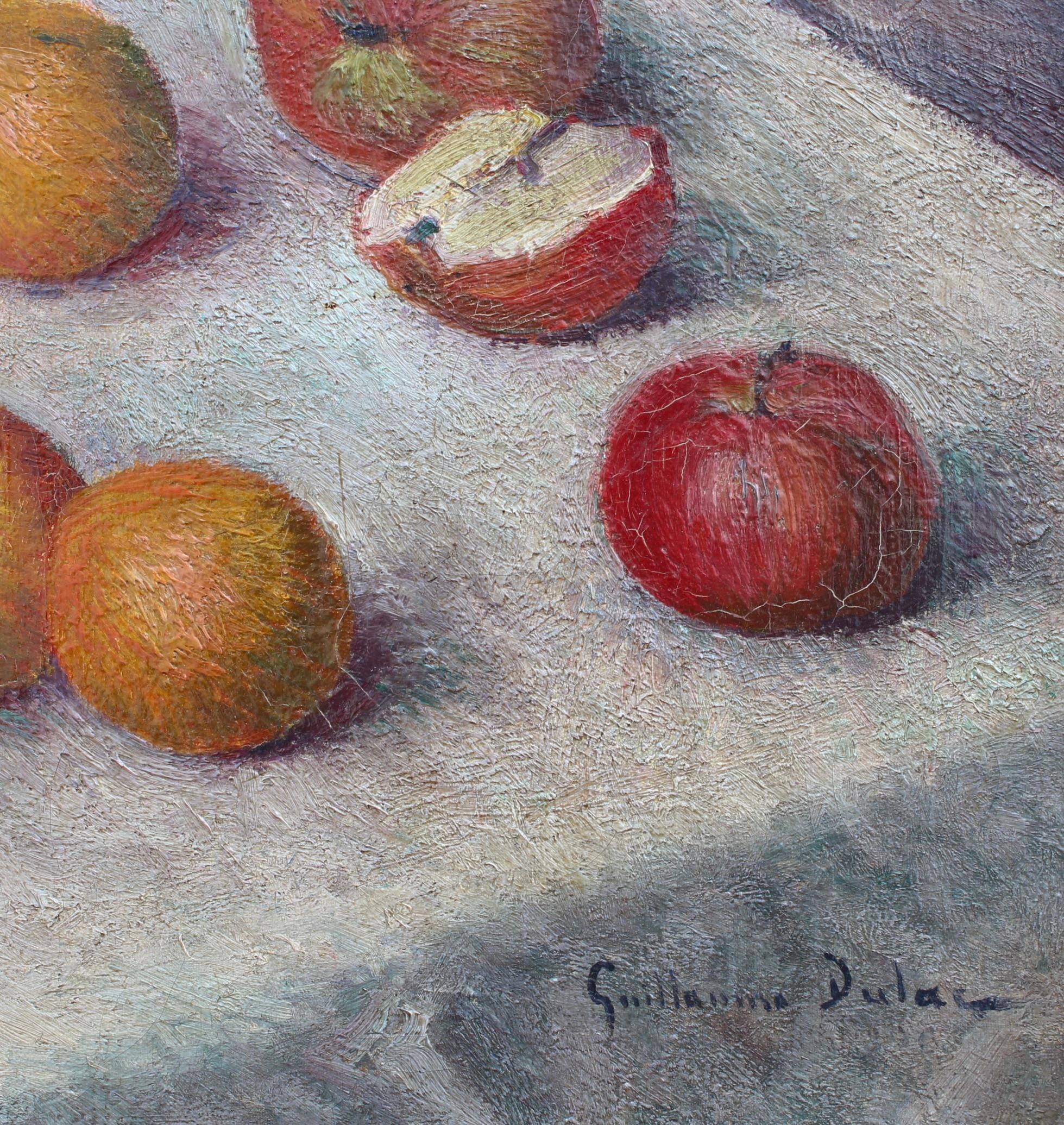 'Oranges and Apples', Oil on Canvas Still Life Painting For Sale 10