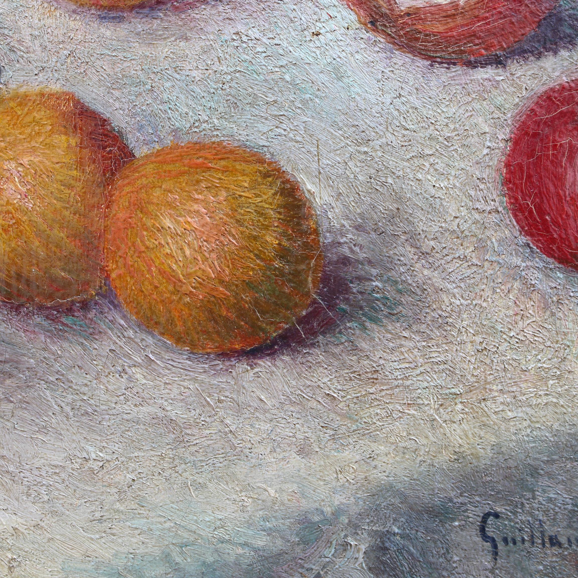 'Oranges and Apples', Oil on Canvas Still Life Painting For Sale 12
