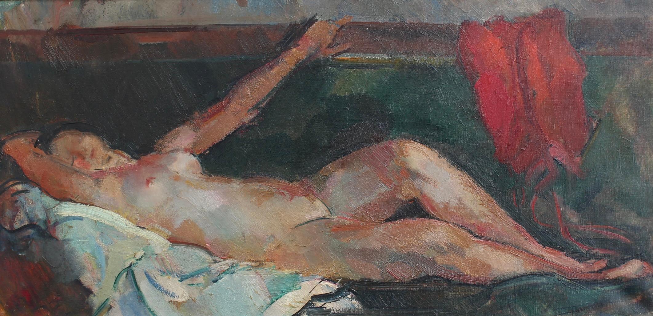 Desnudo reclinado - Painting de Guillaume Dulac