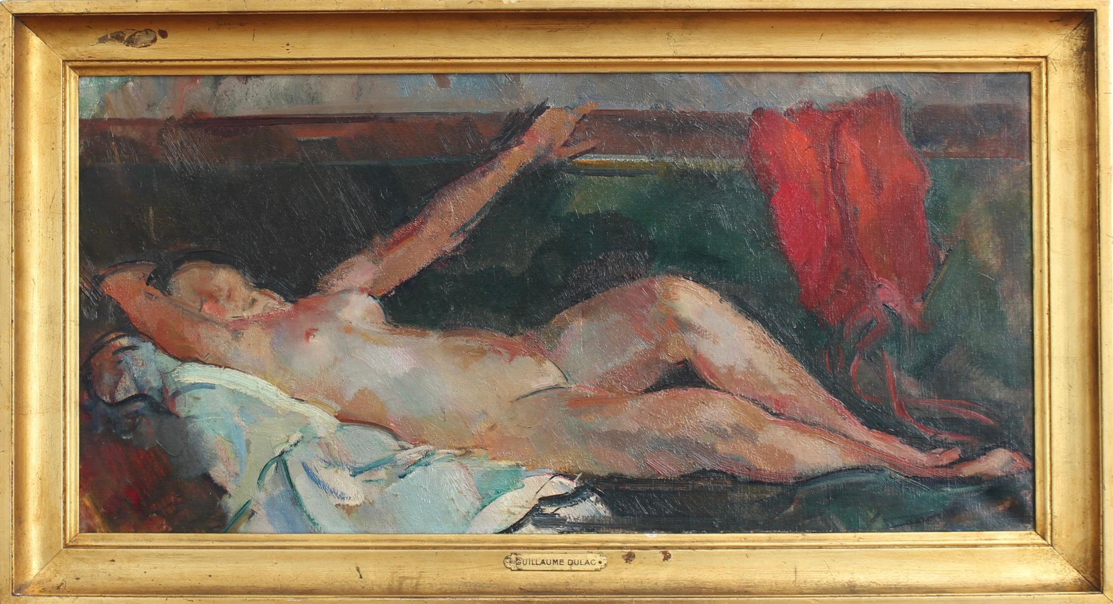 Portrait Painting de Guillaume Dulac - Desnudo reclinado