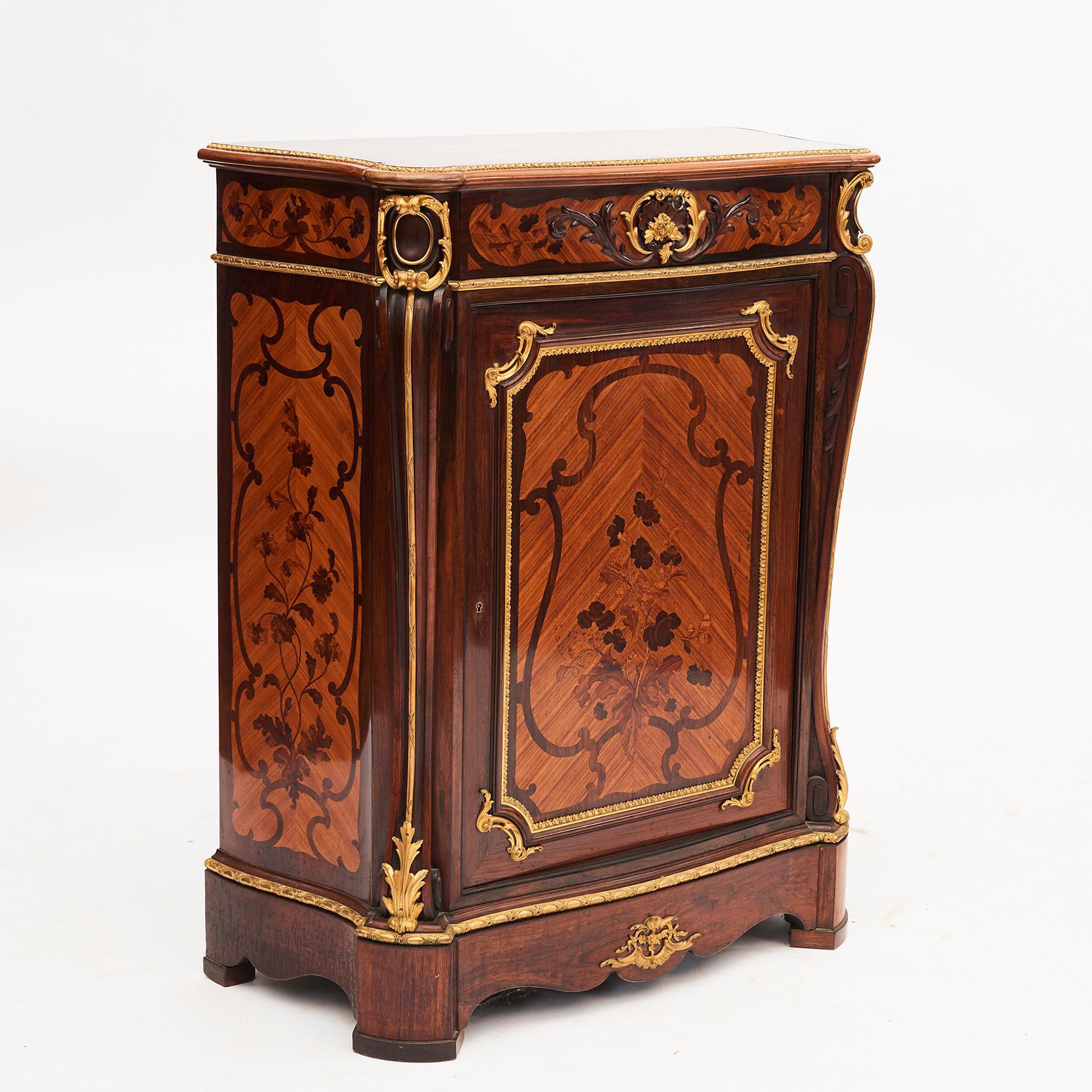 Napoleon III period cabinet stamped 
