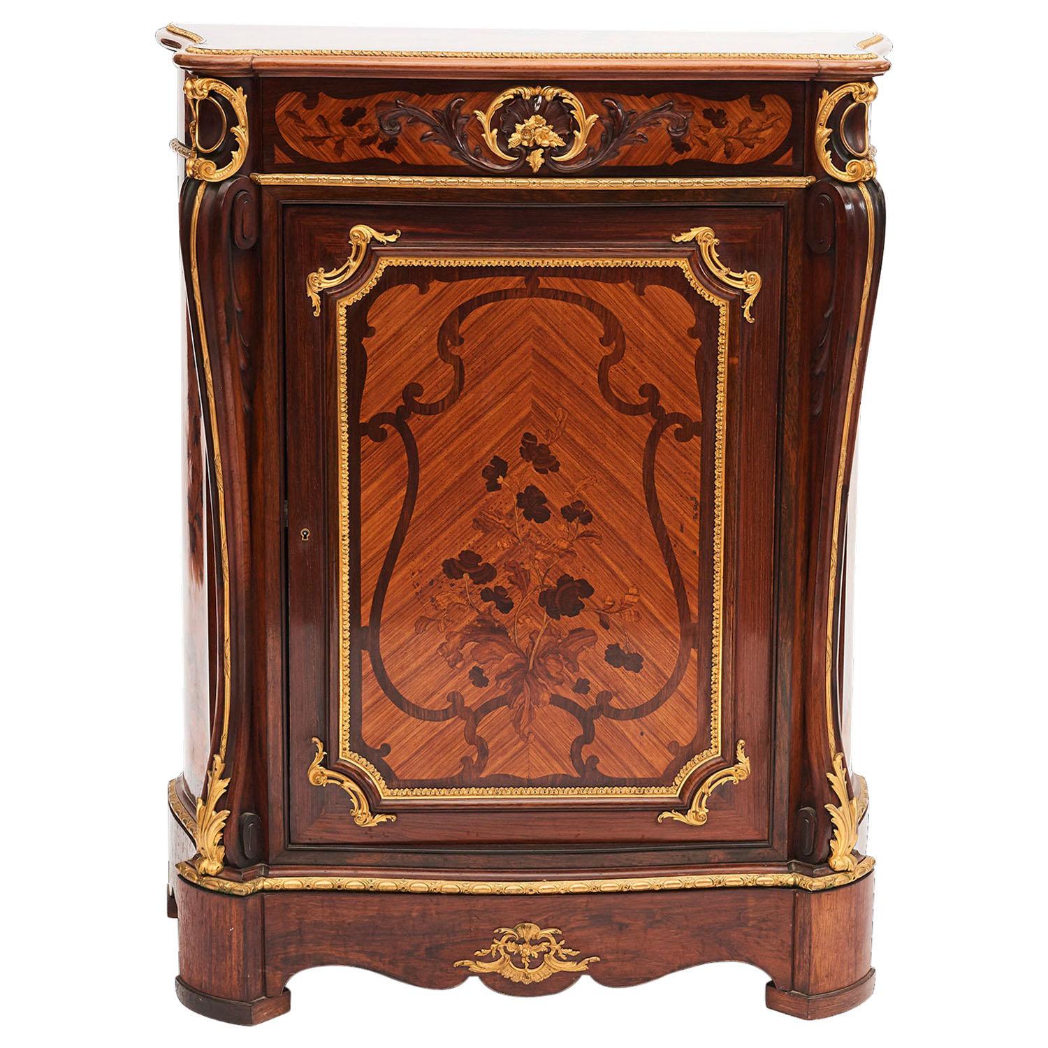 Guillaume Grohe antique Napoleon III Cabinet  For Sale