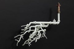 A Street Corner Sculpture, Contemporary Resin and Paint, 2010s