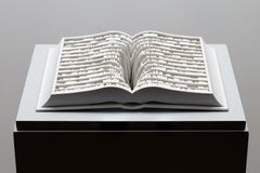 Livre Sculpture in Plaster, Post-Modern, 21st Century, Unframed