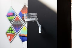 Mechanical Balcony Sculpture, Contemporary Resin and Paint, 2010-