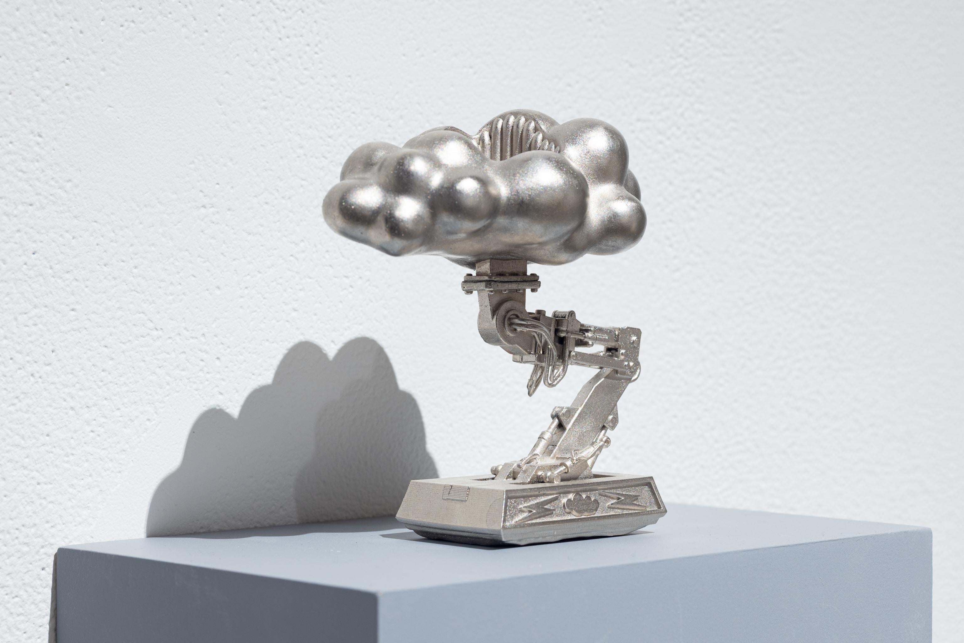 Guillaume Lachapelle Figurative Sculpture - Nuage Mécanique Sculpture, 3D Printed, Geometric, Contemporary Art