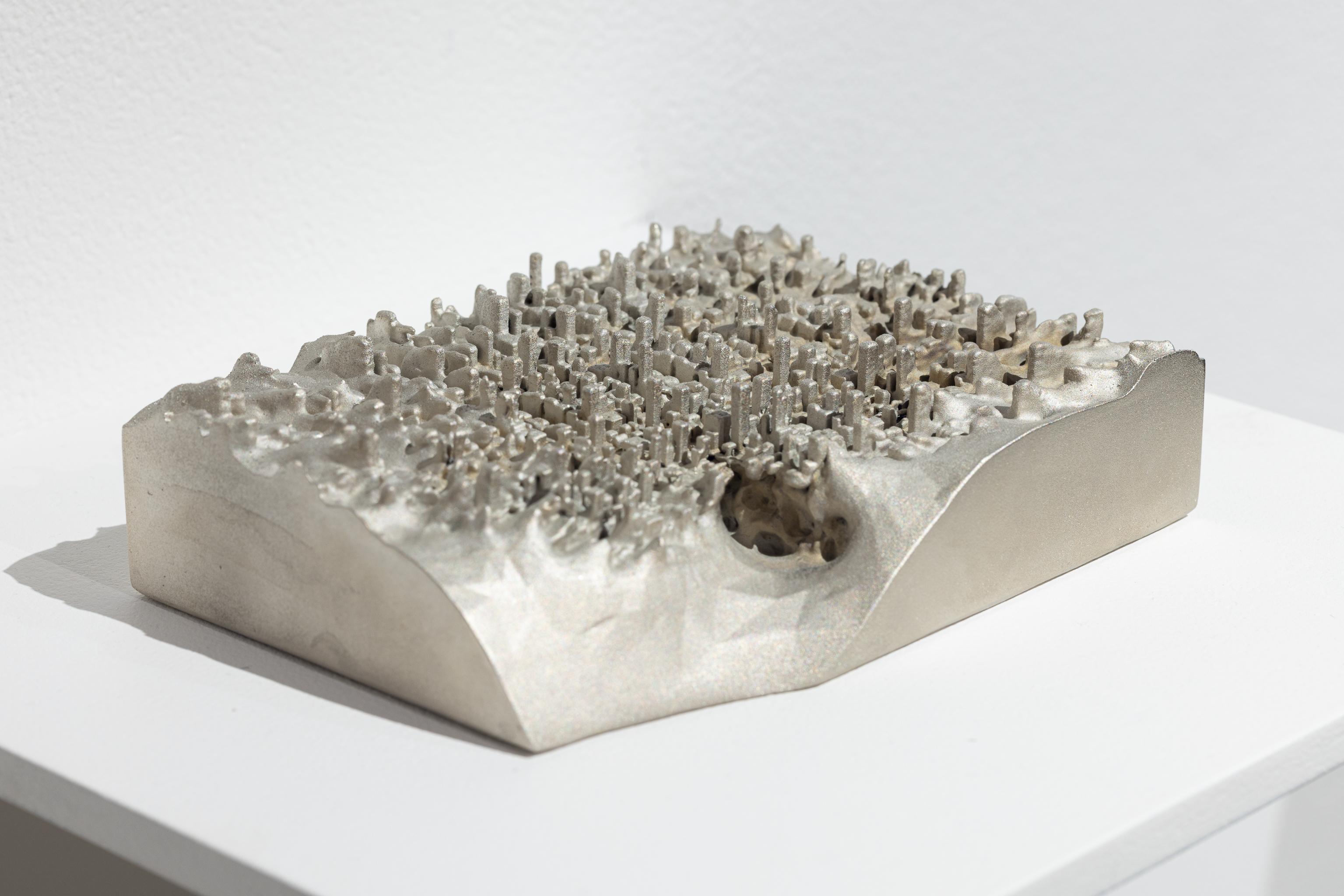 Guillaume Lachapelle Figurative Sculpture - Points de Fuite 3 Sculpture, 3D Printed, Geometric, Contemporary