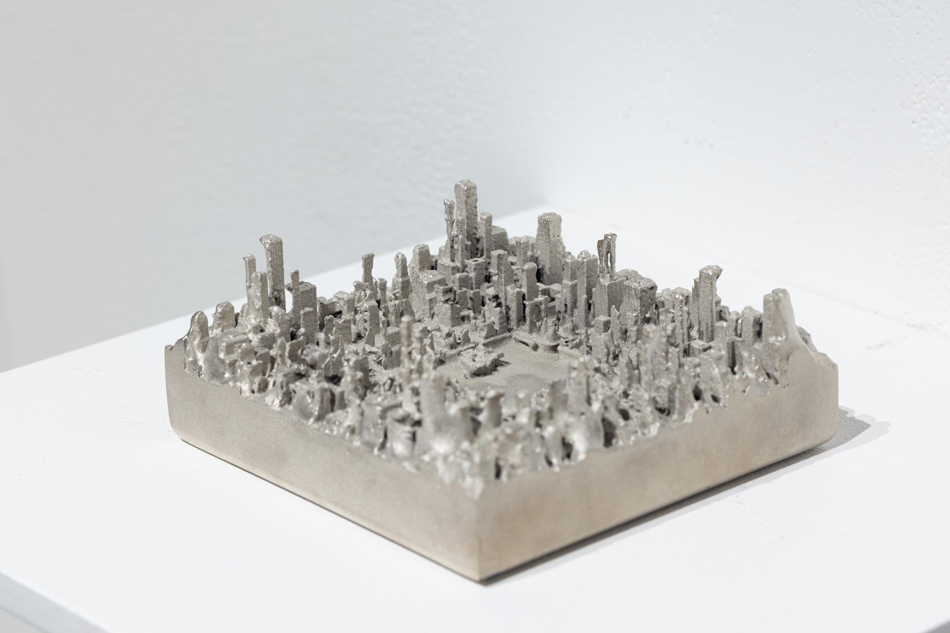 Guillaume Lachapelle Figurative Sculpture - Points de Fuite 4 Sculpture, 3D Printed, Geometric, Contemporary Art