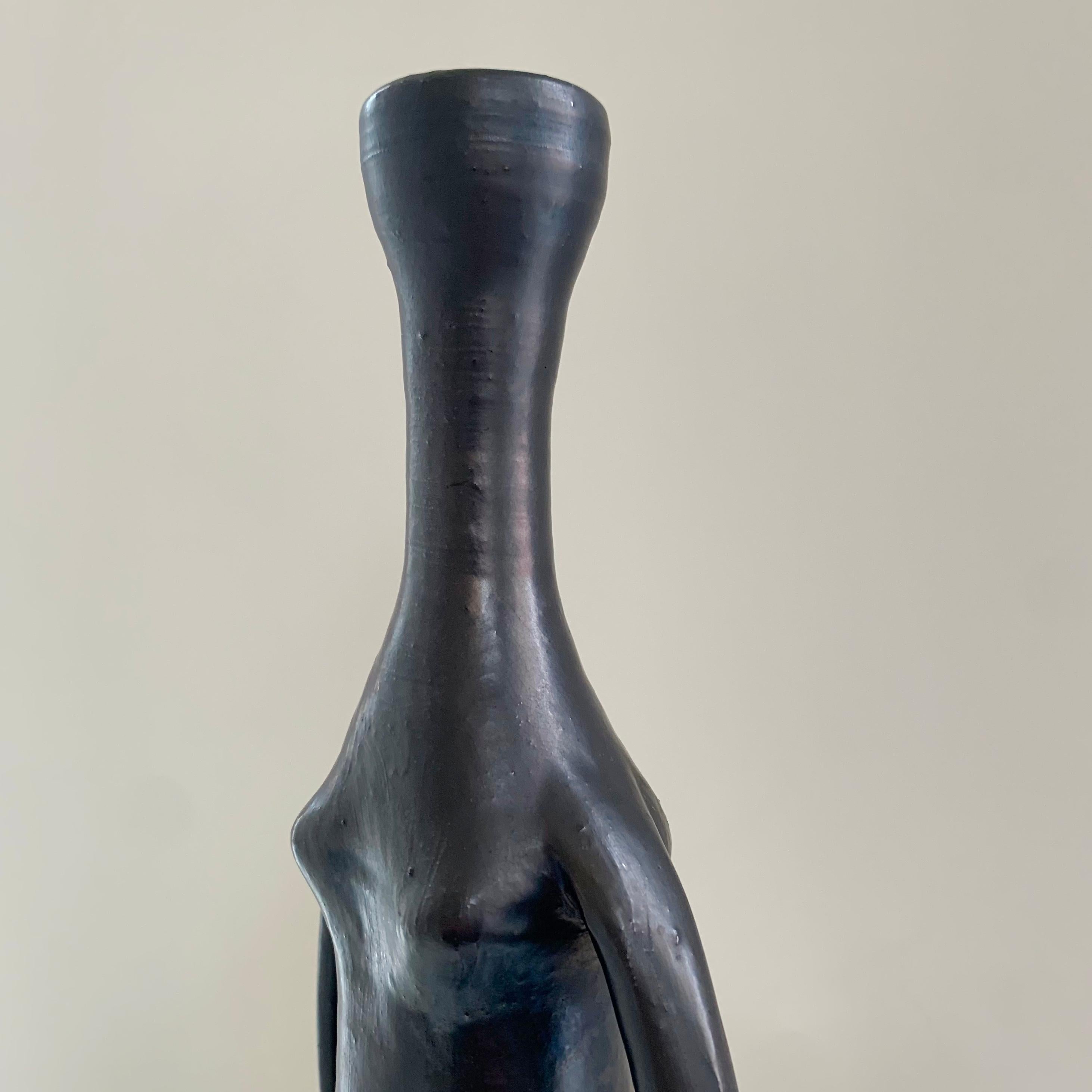 Guillaume Met De Penninghen Antropomorphic Ceramic Vase, circa 1950, France. For Sale 9