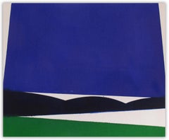 Ondulation Bleu (Pintura abstracta)