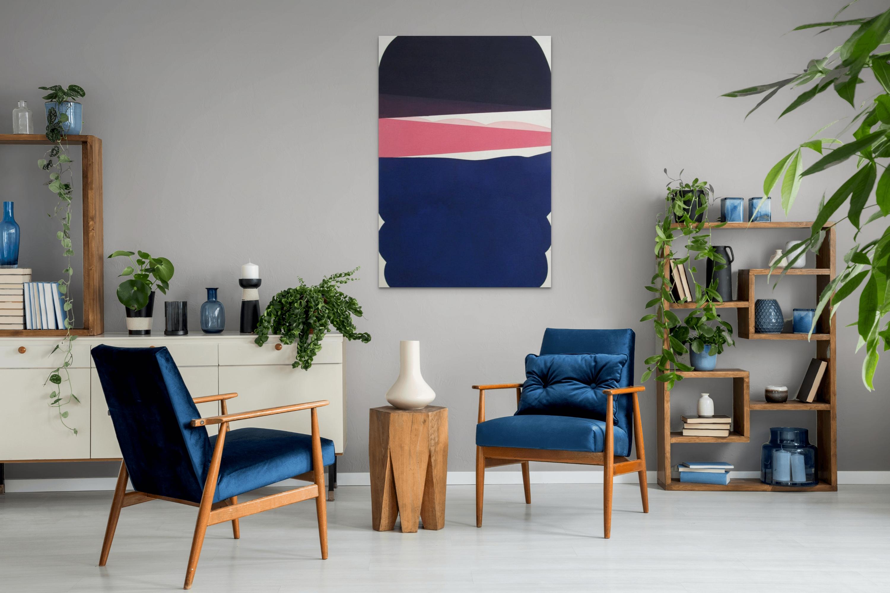 Senza titolo - P60 (Pittura astratta) - Painting di Guillaume Moschini