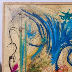 Technique mixte sur toile signée et datée au verso Guillaume Pelleux, 2024.