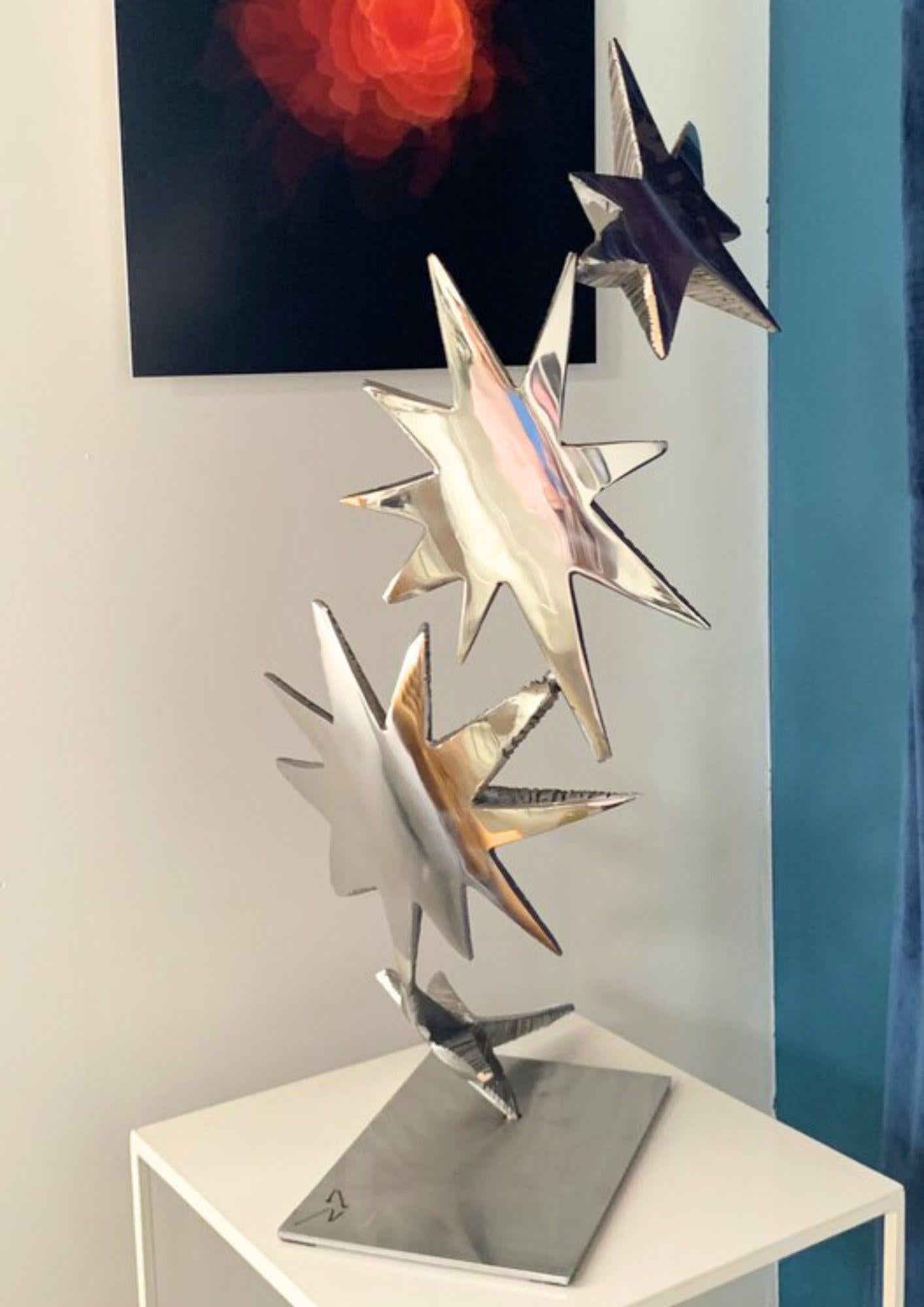 Étoile 2 - Abstrait Sculpture par Guillaume Roche
