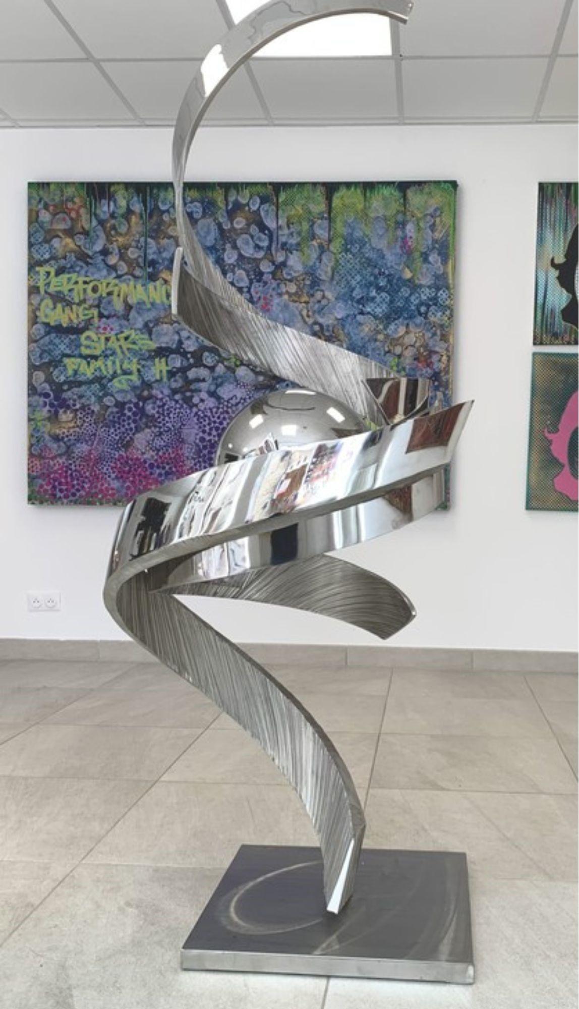 Tempête 22 - Abstrait Sculpture par Guillaume Roche