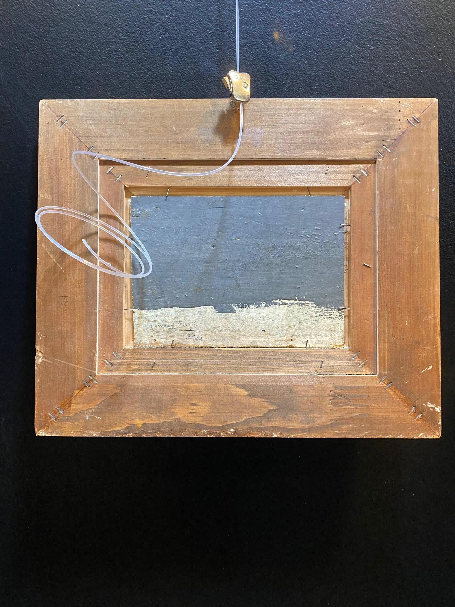 Arbeit auf Holz mit Rahmen verkauft 
Gesamtgröße mit Rahmen 33x39 cm 
Unterzeichnet 
Guillaume G. ROGER ist ein 1867 geborener und 1943 verstorbener Künstler. Seine Werke wurden in Frankreich 120 Mal öffentlich versteigert, hauptsächlich in der