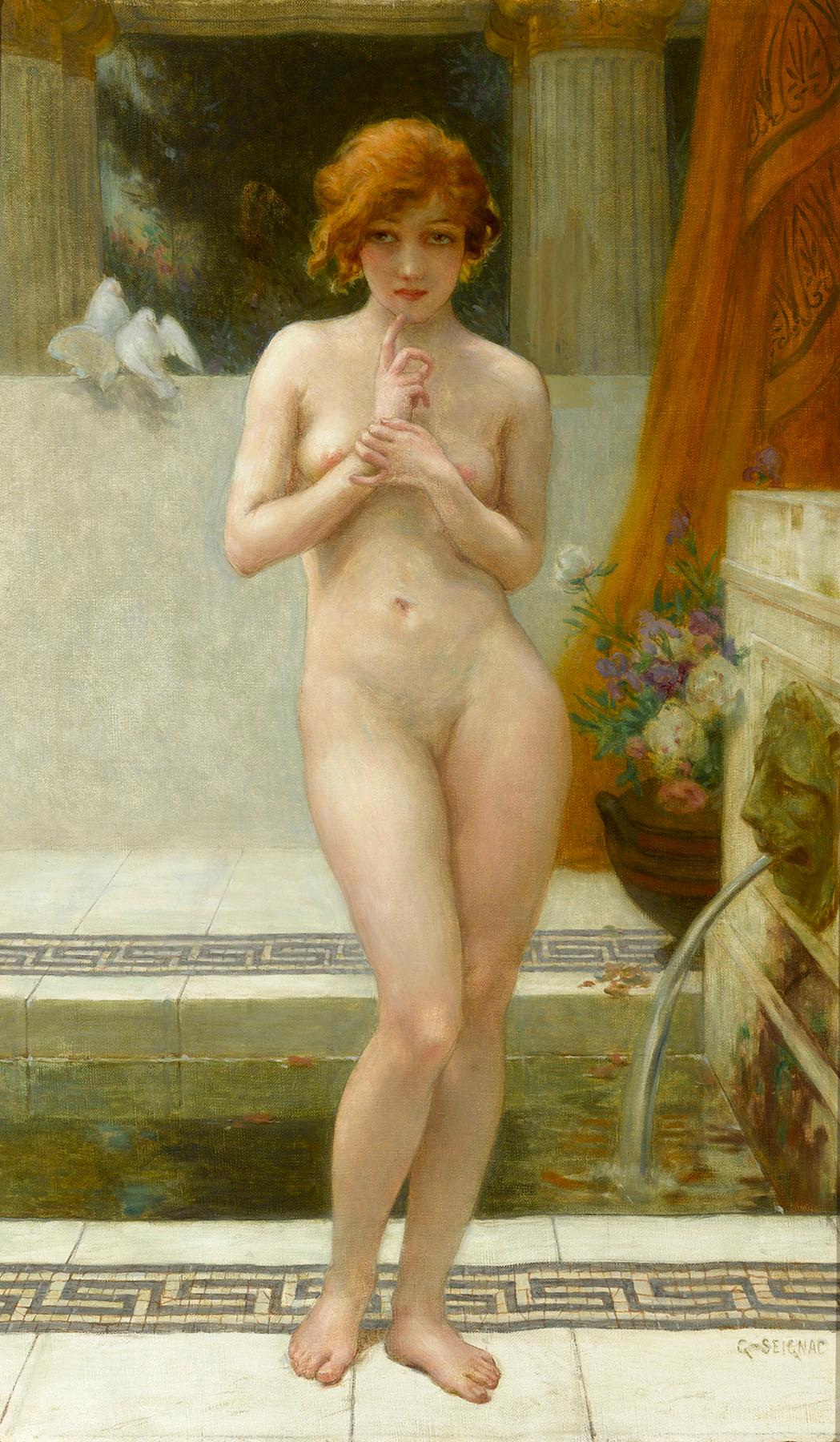 Guillaume Seignac Nude Painting - Mutine