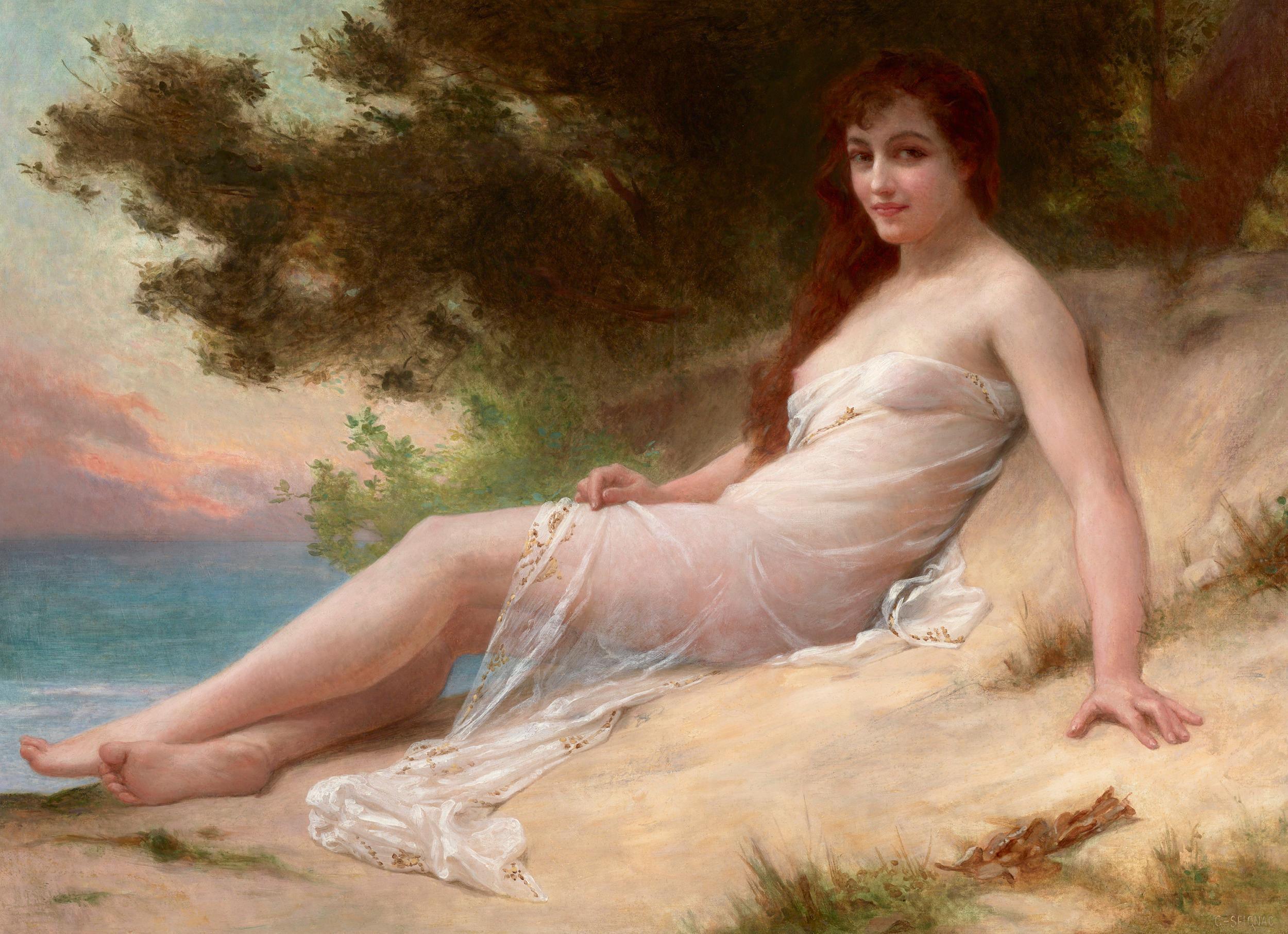 Guillaume Seignac Nude Painting – itude (Einsamkeit)