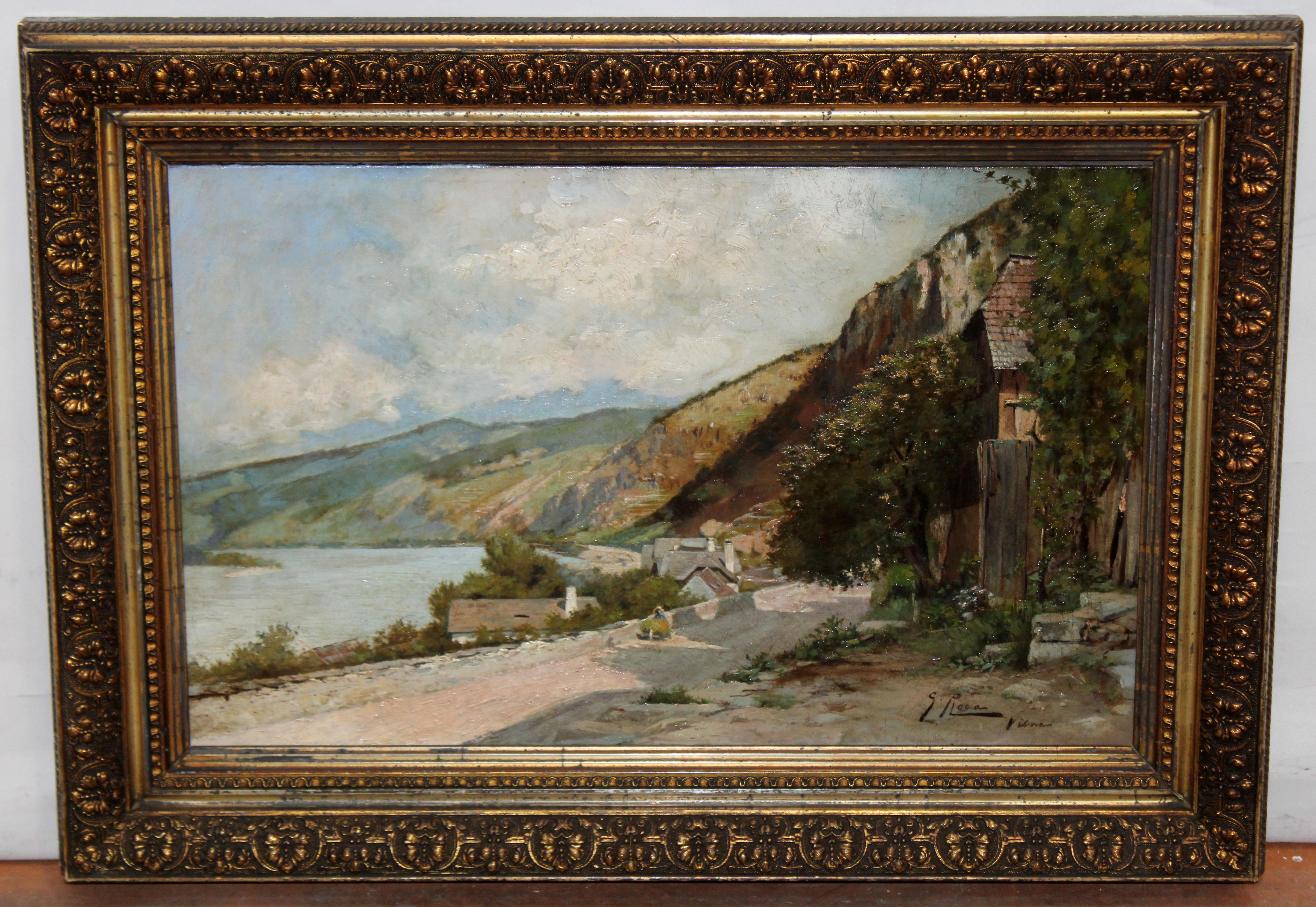 Óleo sobre tela - Paisaje de Viena – Painting von Guillem Roca Sanpere