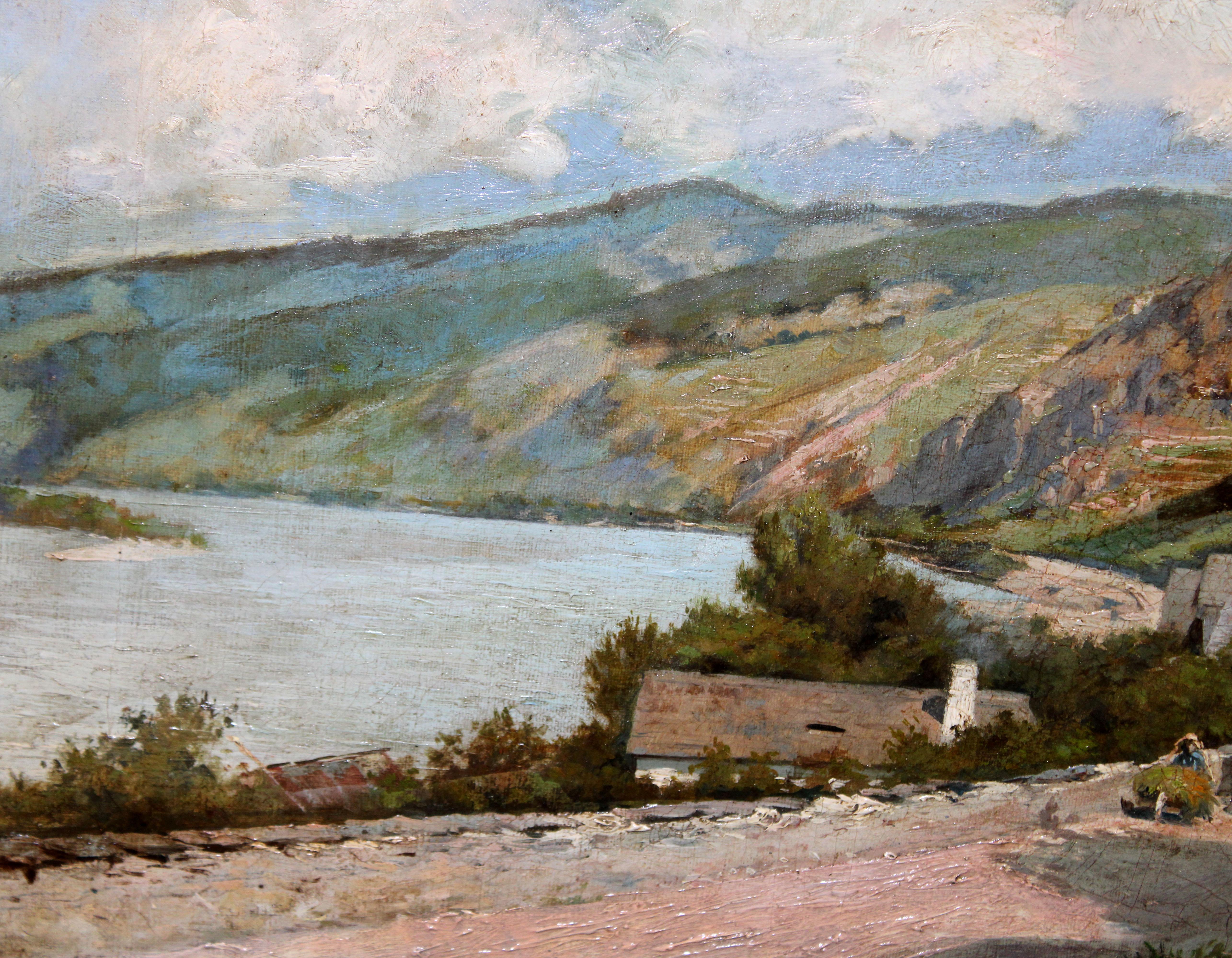 Óleo sobre tela - Paisaje de Viena im Angebot 2
