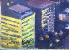 New York city oil on canvas painting nyc urbanscape