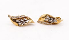 Guillemin & Soulaine Paris Convertible Earrings in 18kt Gold Platinum & Diamonds