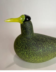 Uccello in vetro artistico soffiato a mano Guillemot