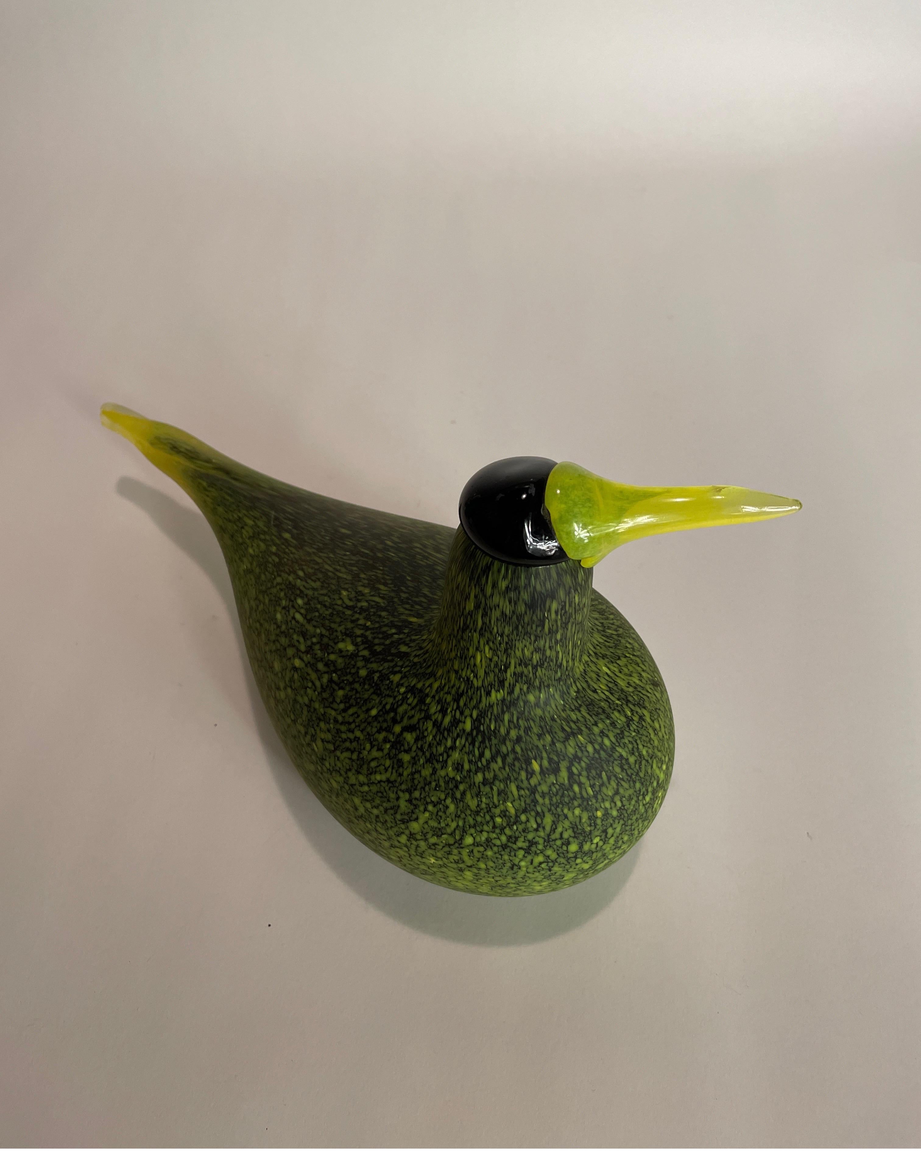 Guillemot Hand Blown Art Glass Bird For Sale 1