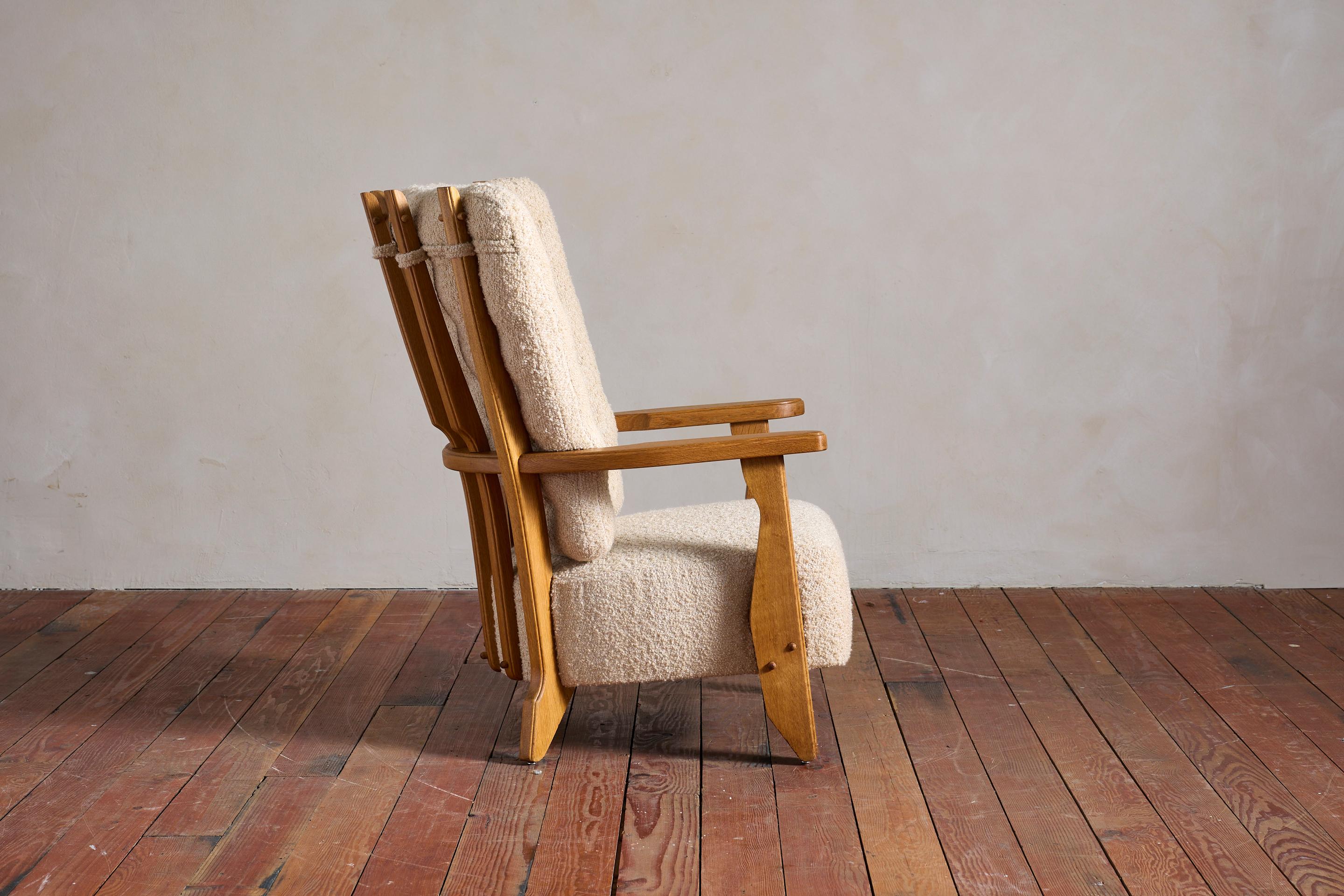 Mid-20th Century Guillereme et Chambron Chair For Sale