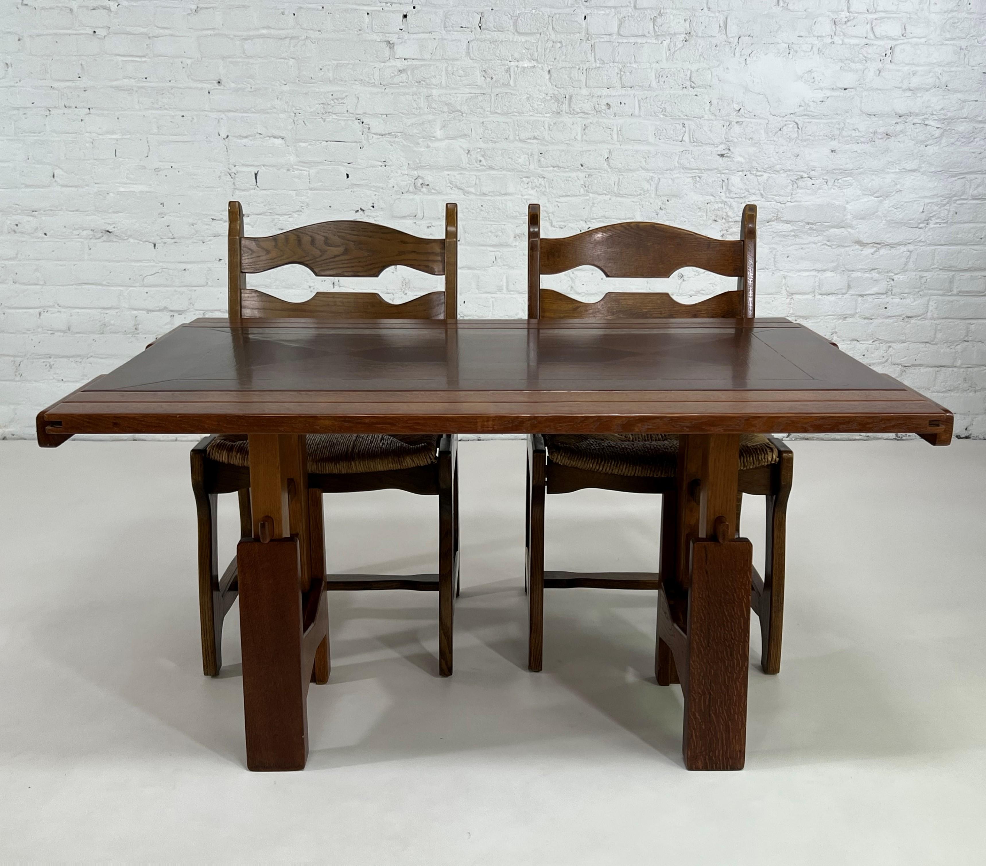 Guillerme and Chambron French 1960s Design Modular Table 