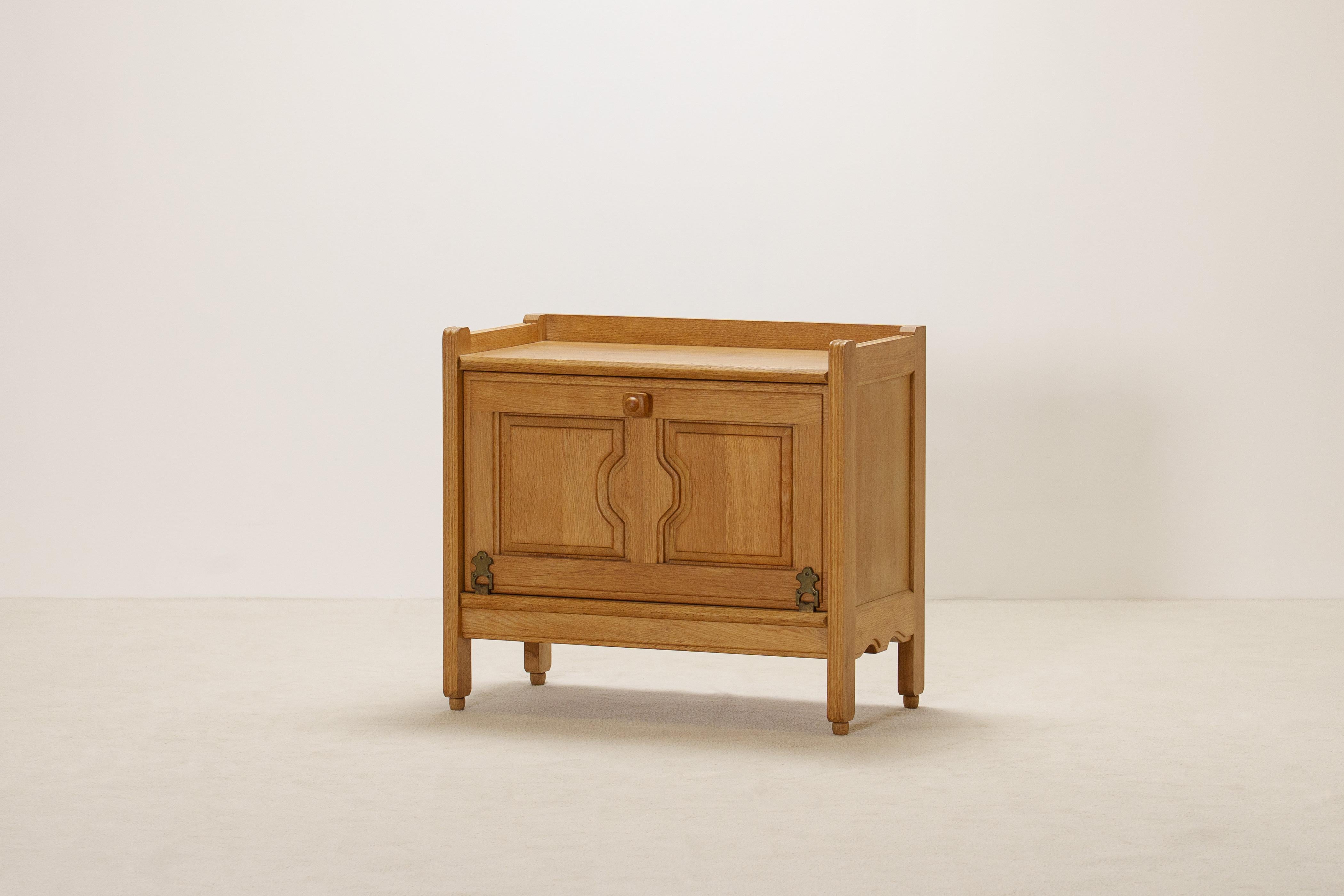 Guillerme and Chambron, Oak Cabinet for Votre Maison