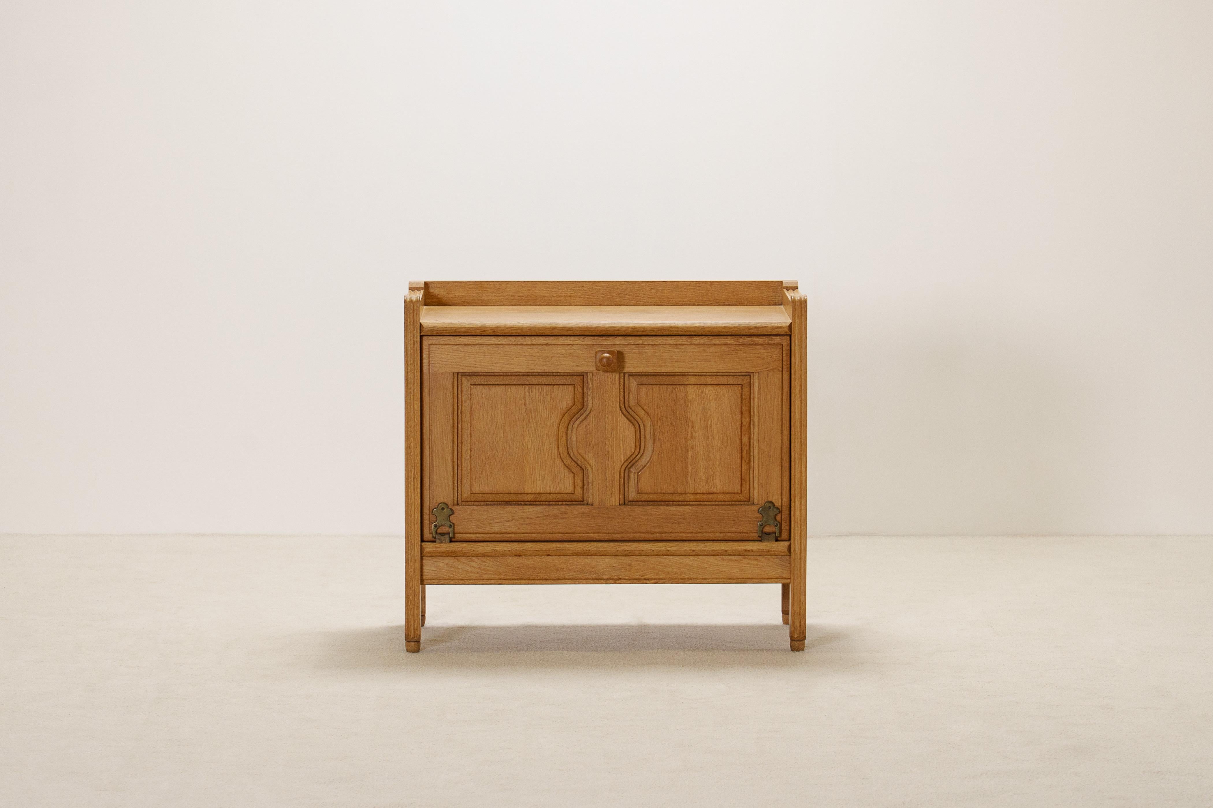Guillerme and Chambron, Oak Cabinet for Votre Maison