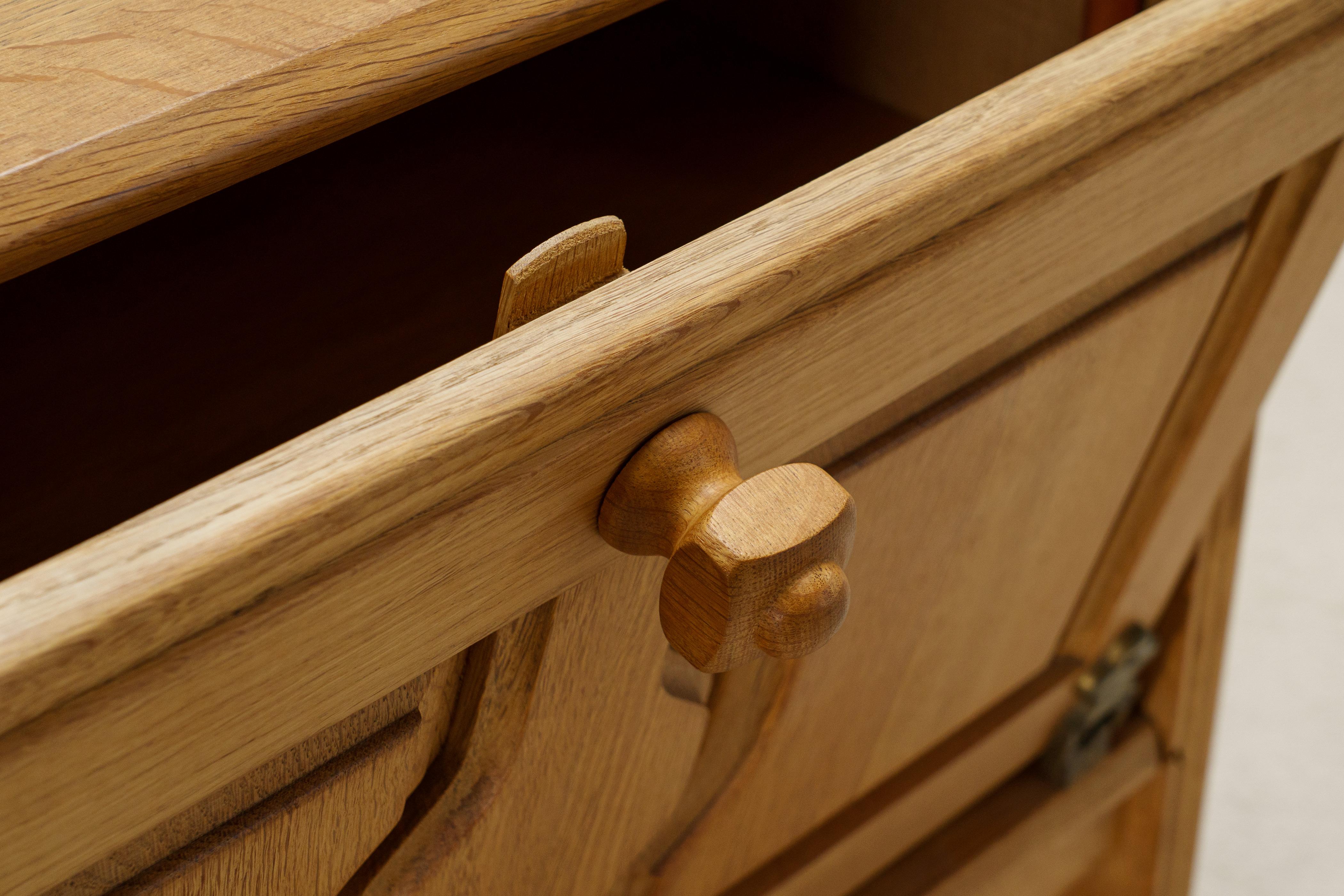 Guillerme and Chambron, Oak Cabinet for Votre Maison