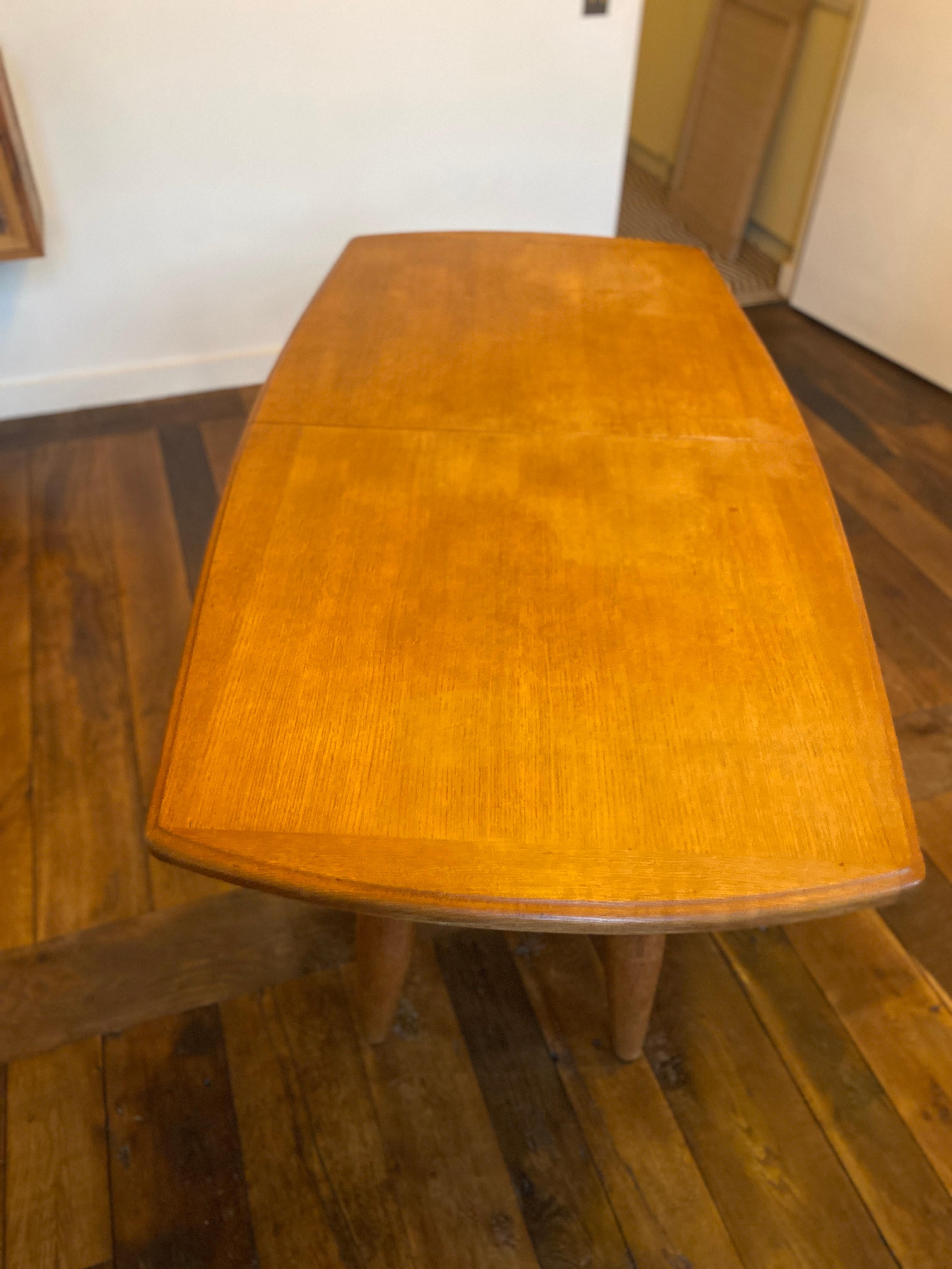 Guillerme et Chambron, table en Oak, Edition Votre Maison circa 1960/1970 en vente 2