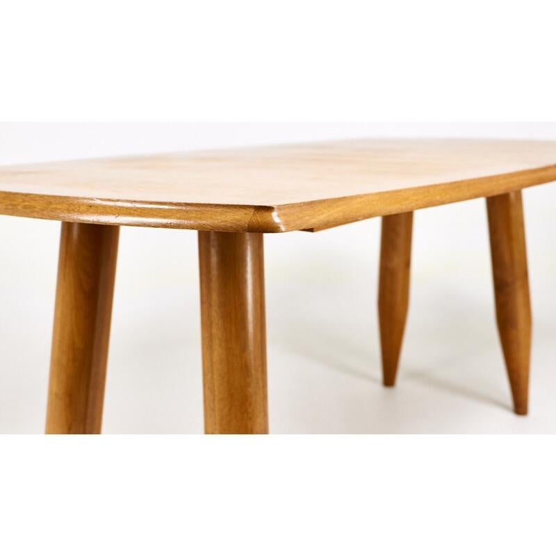 Guillerme and Chambron, table en Oak, Edition Votre Maison circa 1970/1980 en vente 4