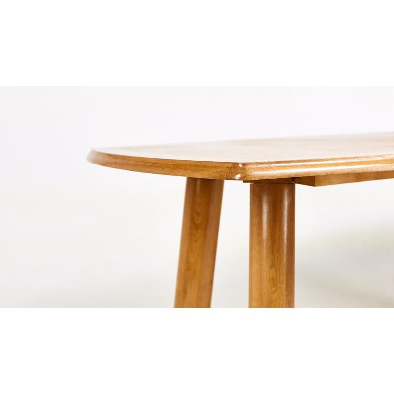 Mid-Century Modern Guillerme and Chambron, table en Oak, Edition Votre Maison circa 1970/1980 en vente